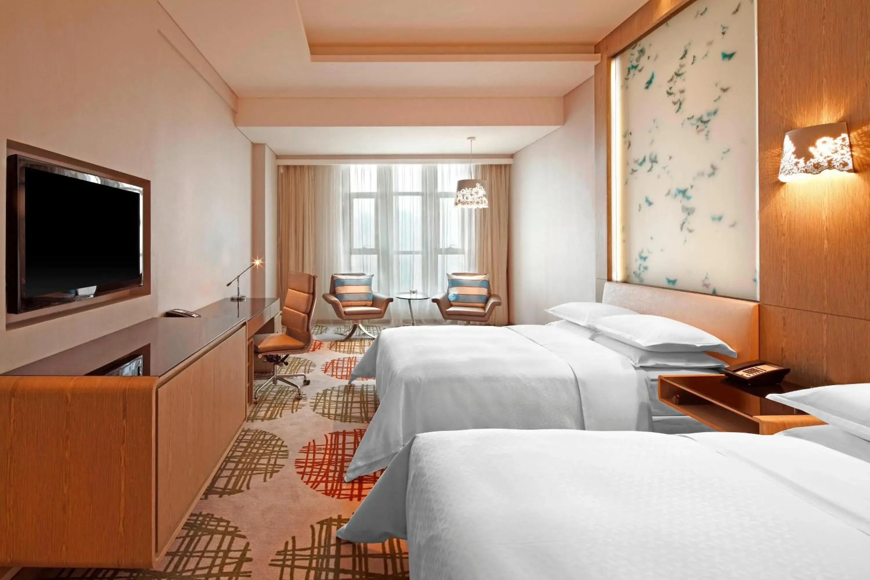 Deluxe Room, Guest room, 2 Double, Garden view in Four Points by Sheraton Luohe Deluxe Room, Guest room, 2 Double, Garden view in Four Points by Sheraton Luohe