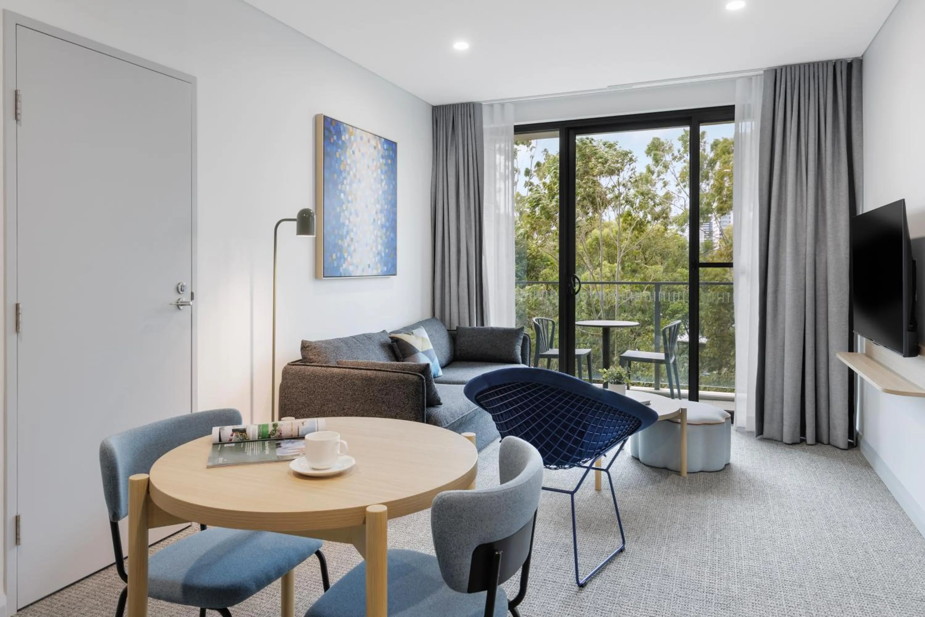 Living room in Quest at Sydney Olympic Park