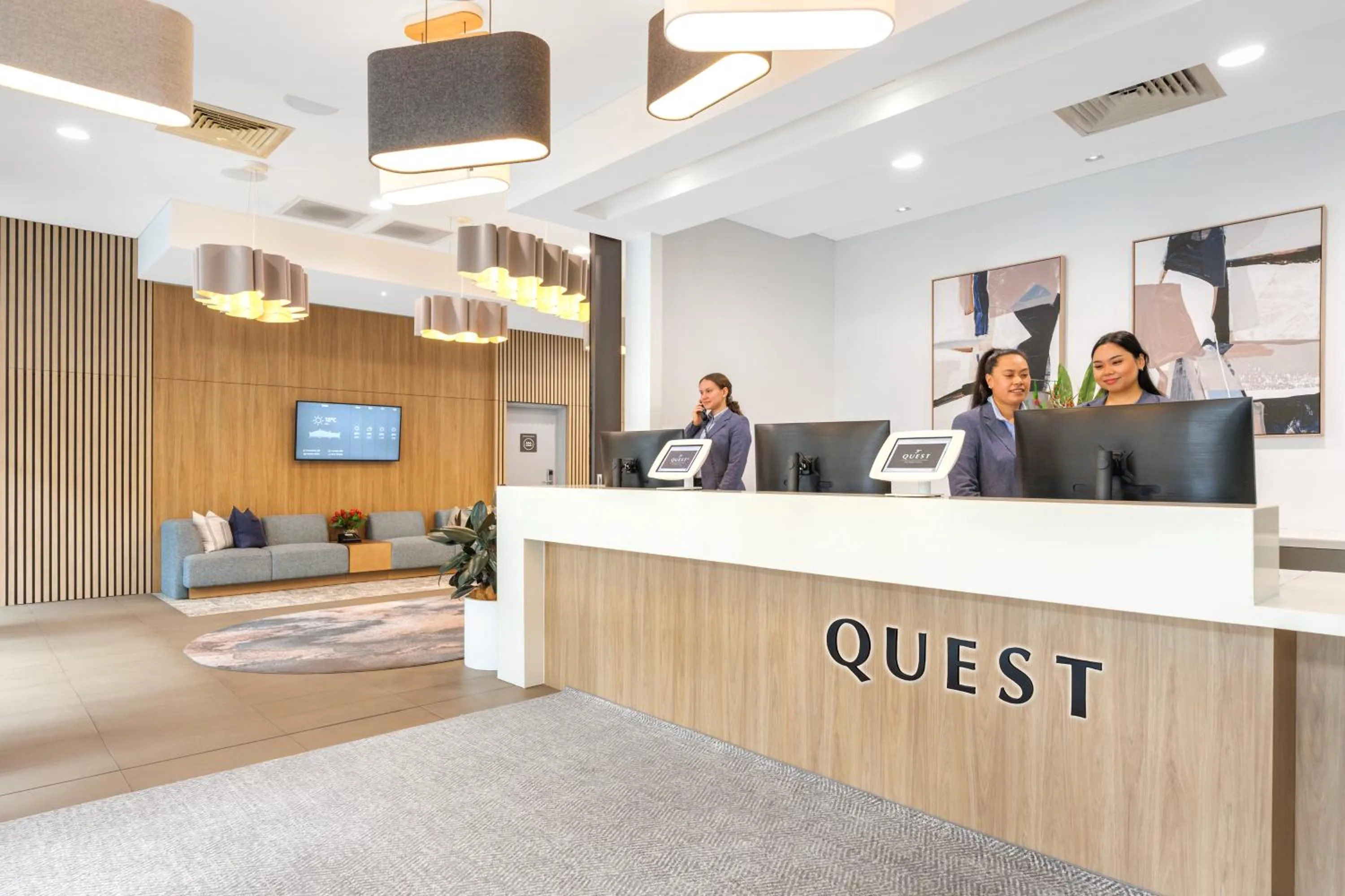 Lobby or reception in Quest at Sydney Olympic Park