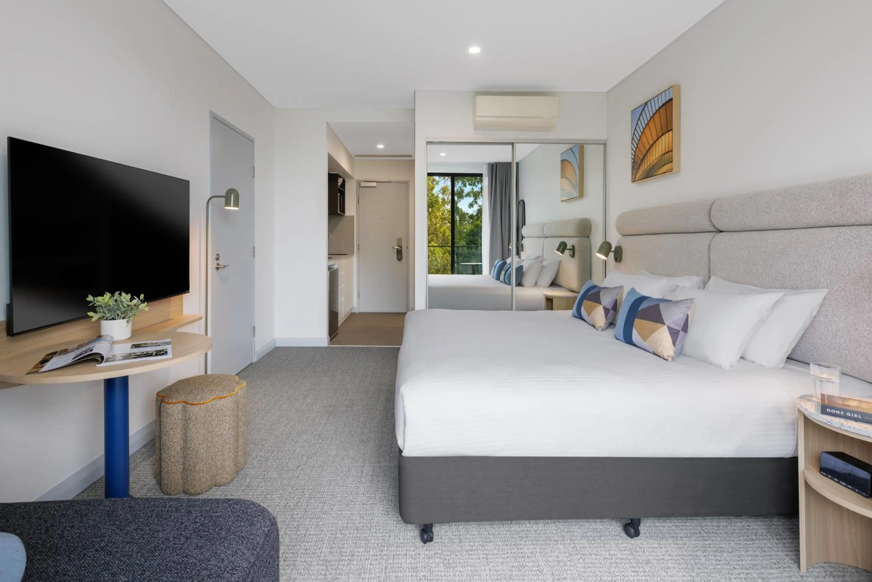 Living room, Bed in Quest at Sydney Olympic Park