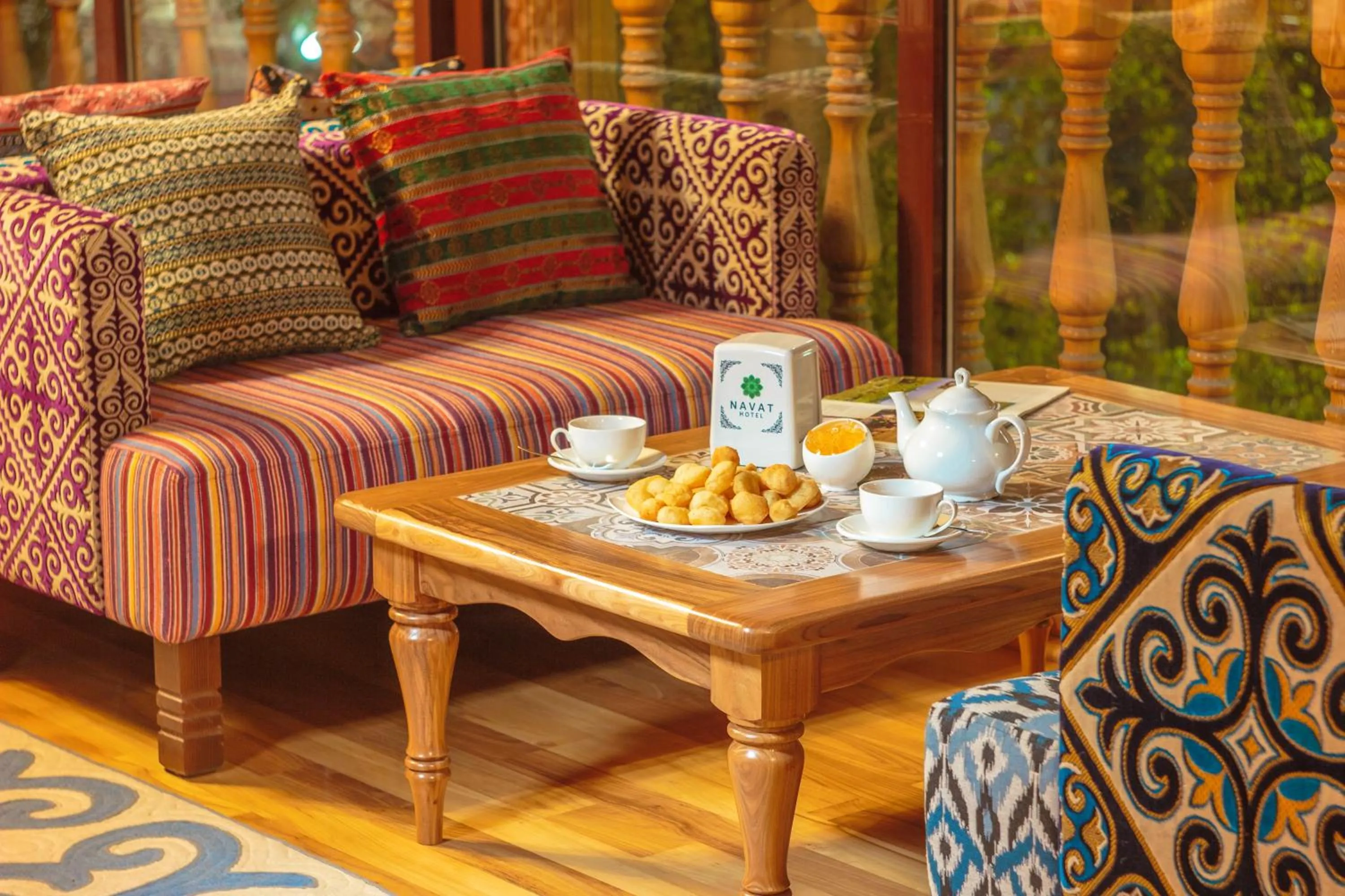 Seating area in Navat Hotel