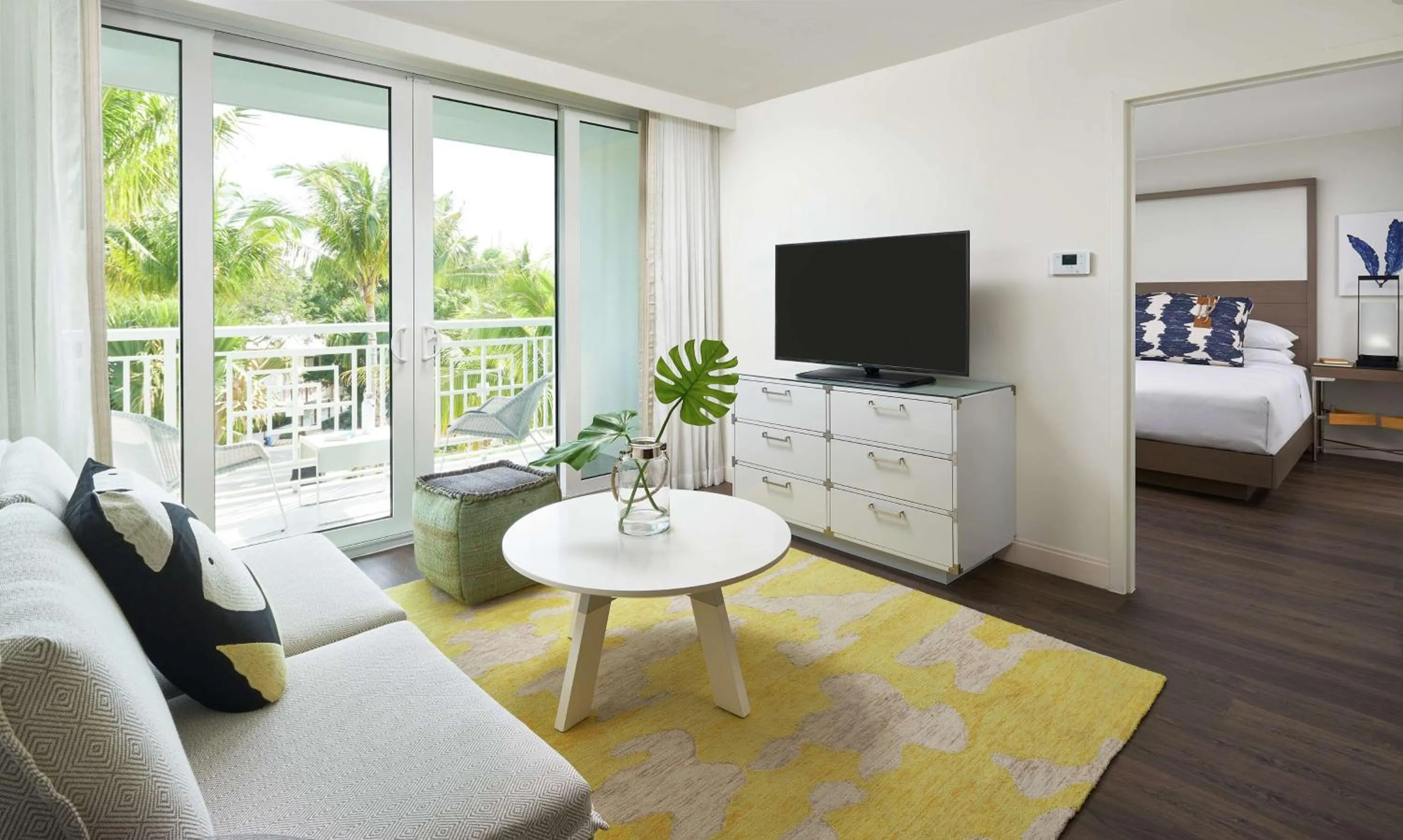 Living room, Bed in Baker's Cay Resort Key Largo, Curio Collection By Hilton