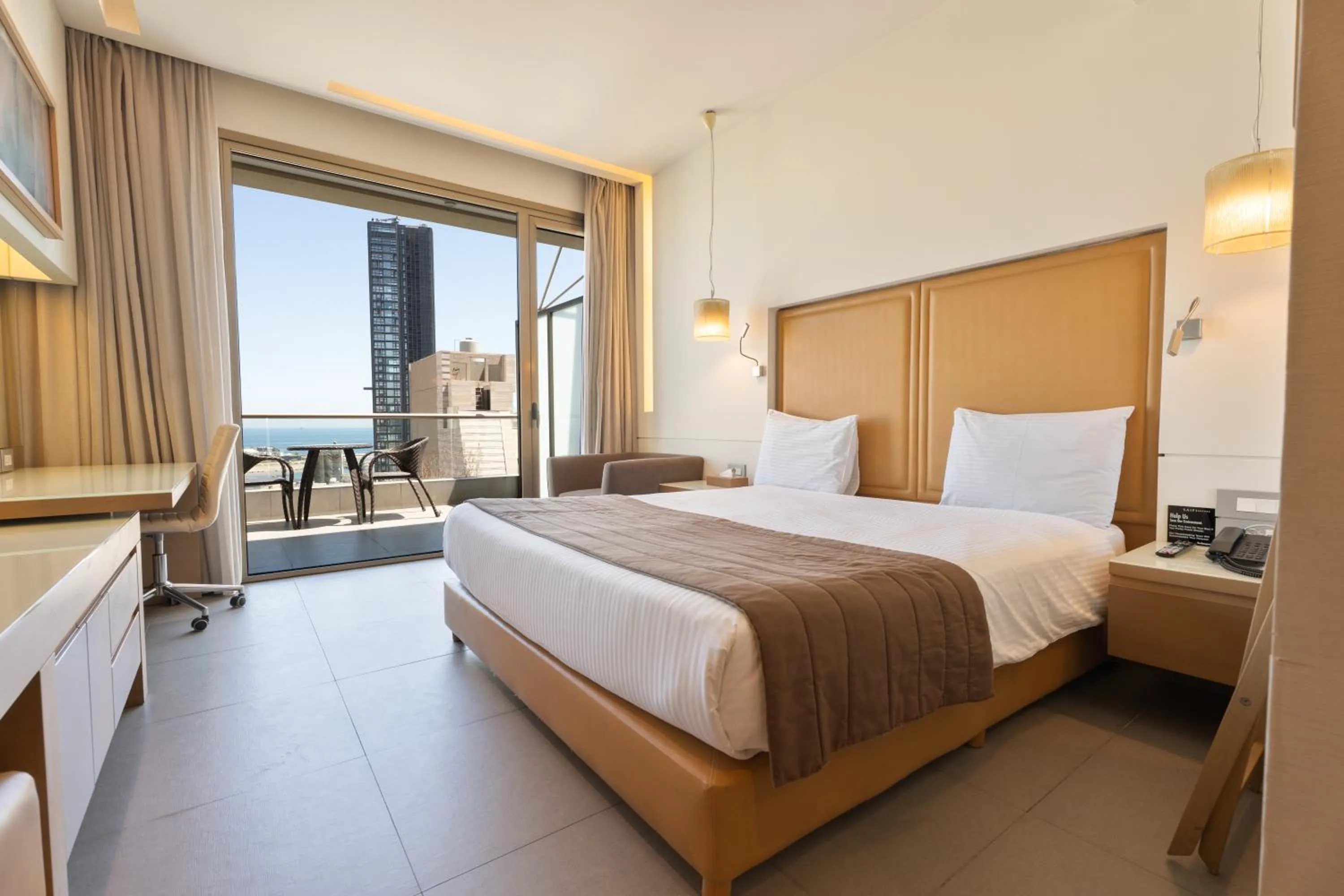 Bed in Saifi Suites Hotel