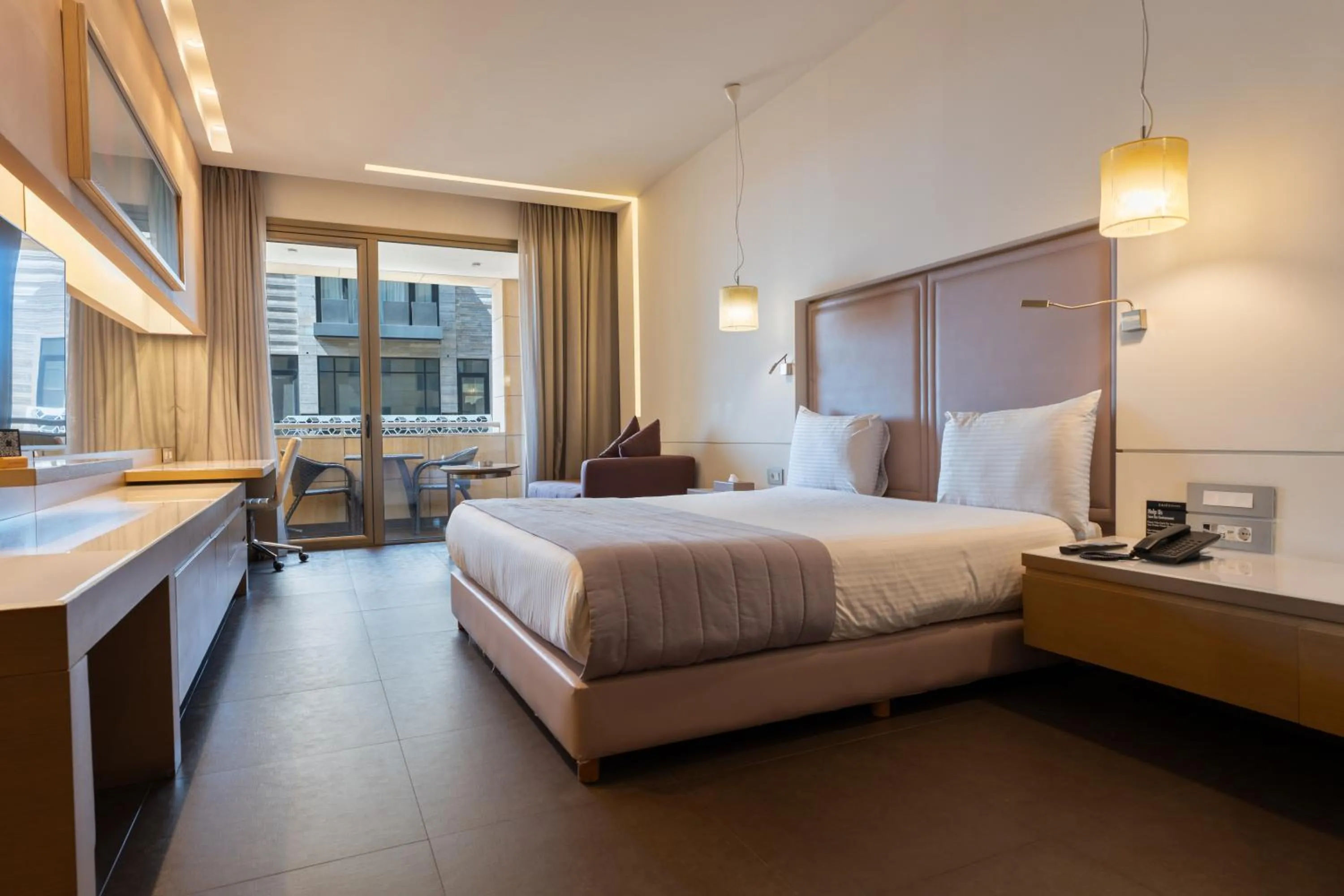 Bed in Saifi Suites Hotel