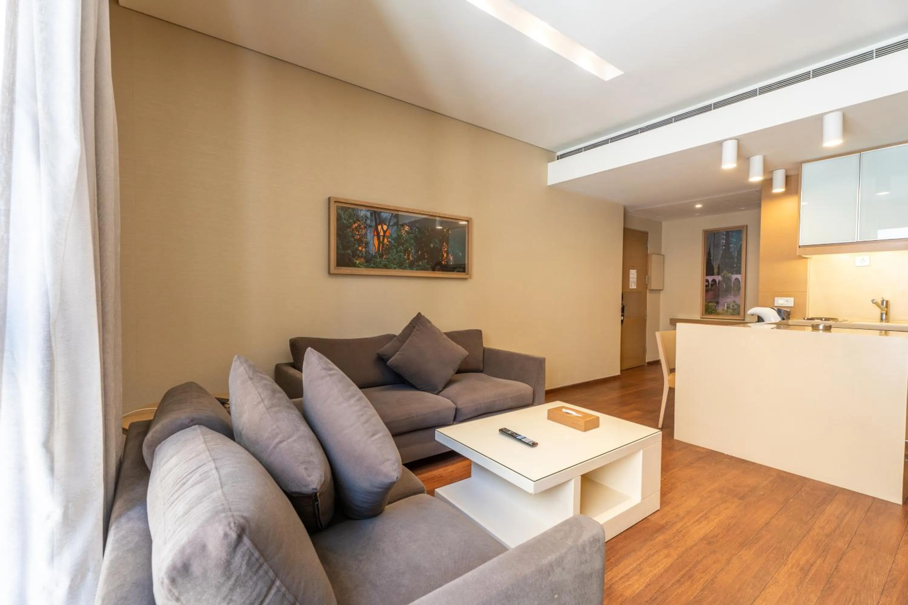 Kitchen or kitchenette in Saifi Suites Hotel