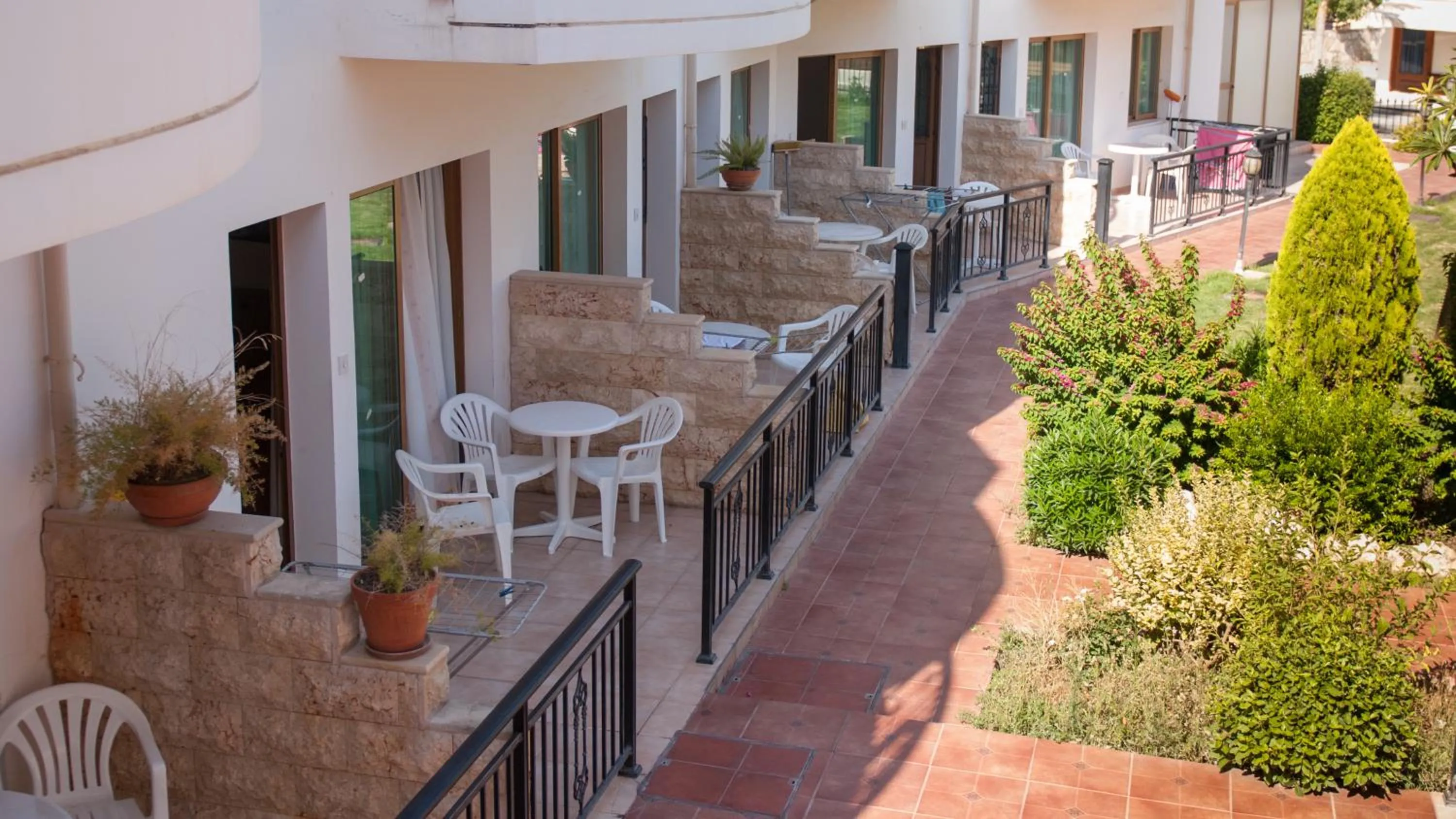 Patio in Kotzias Beach Apartments
