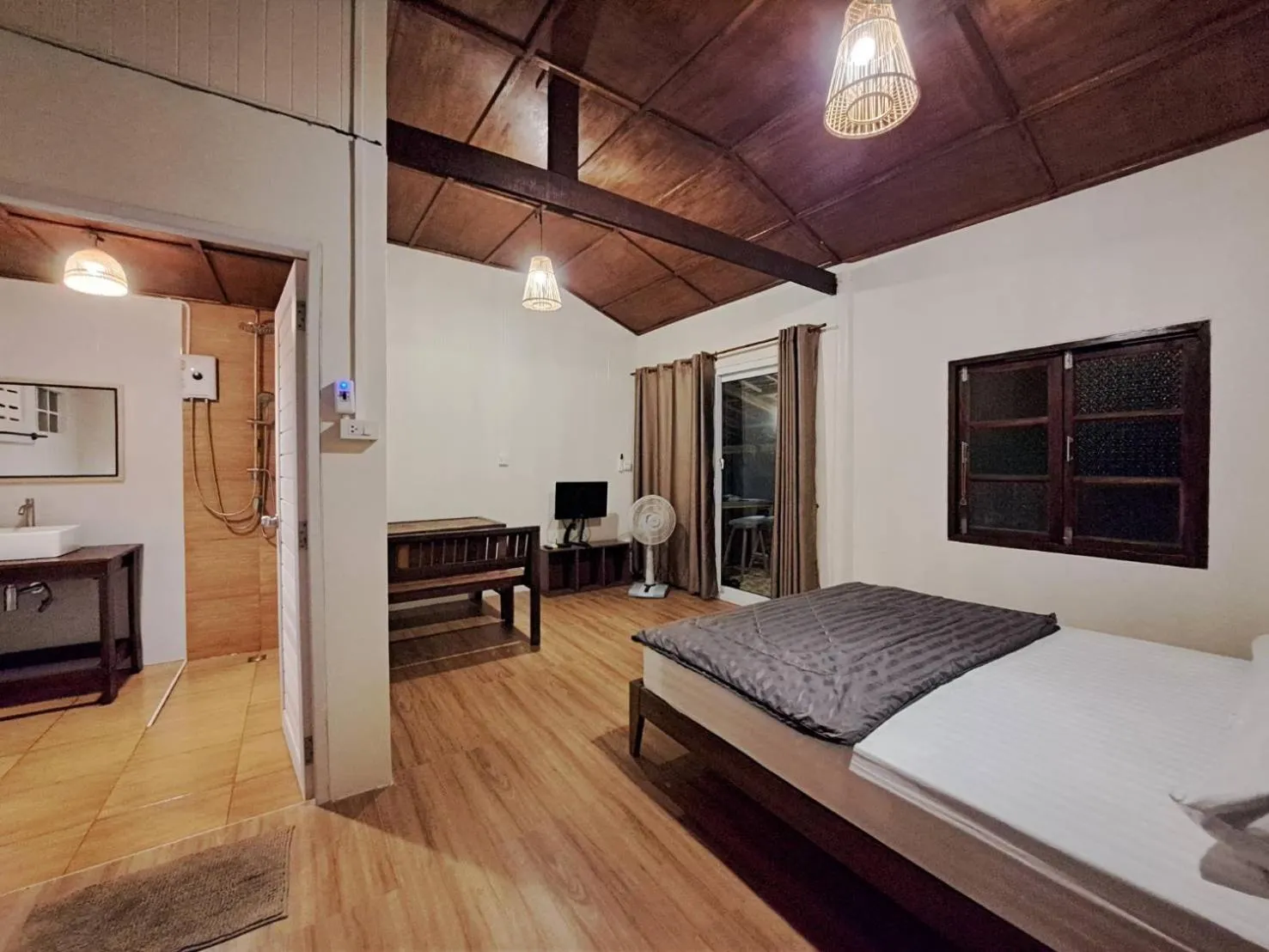 Bed in Mai Pen Rai Bungalows