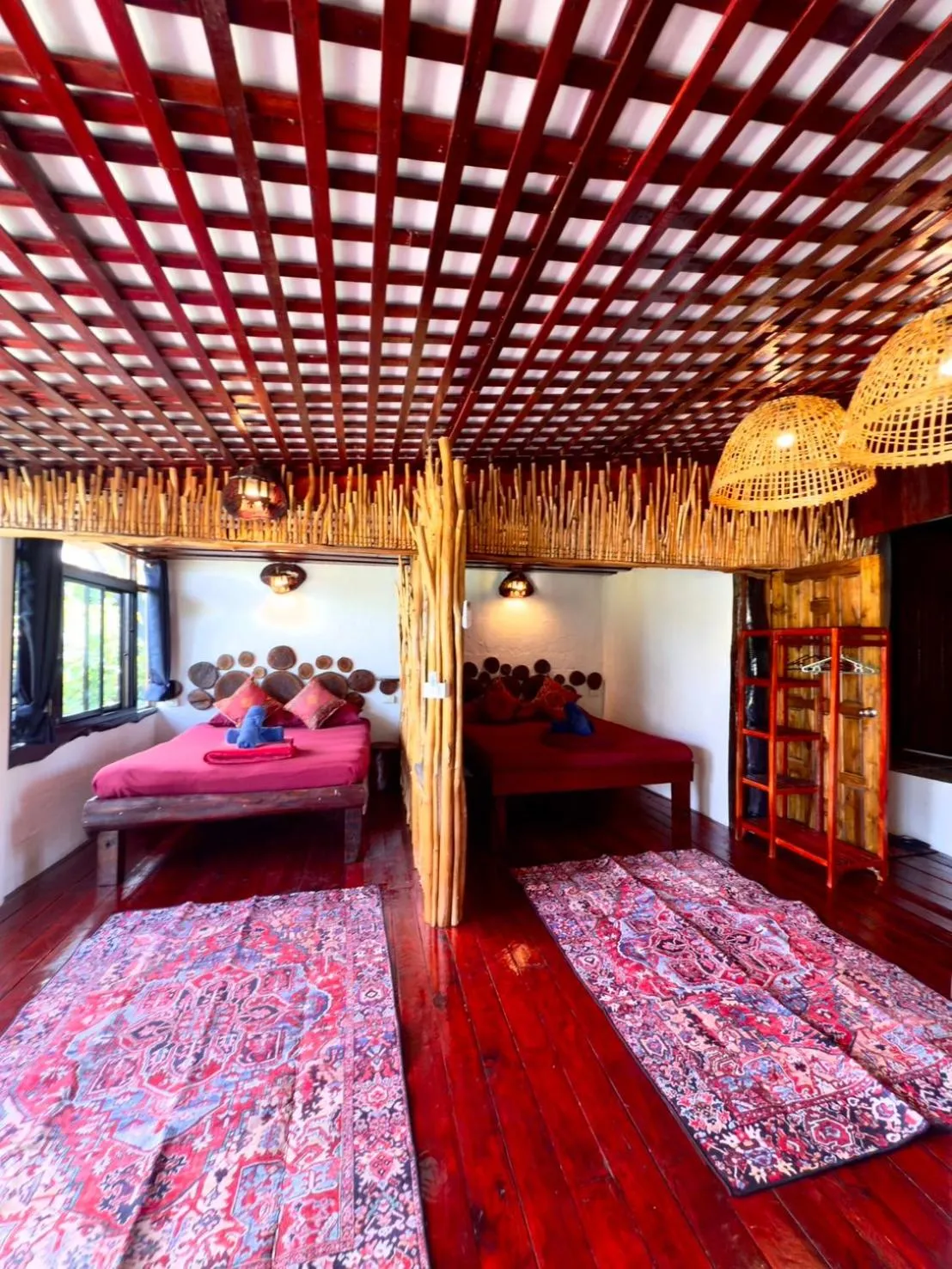 Bed in Mai Pen Rai Bungalows