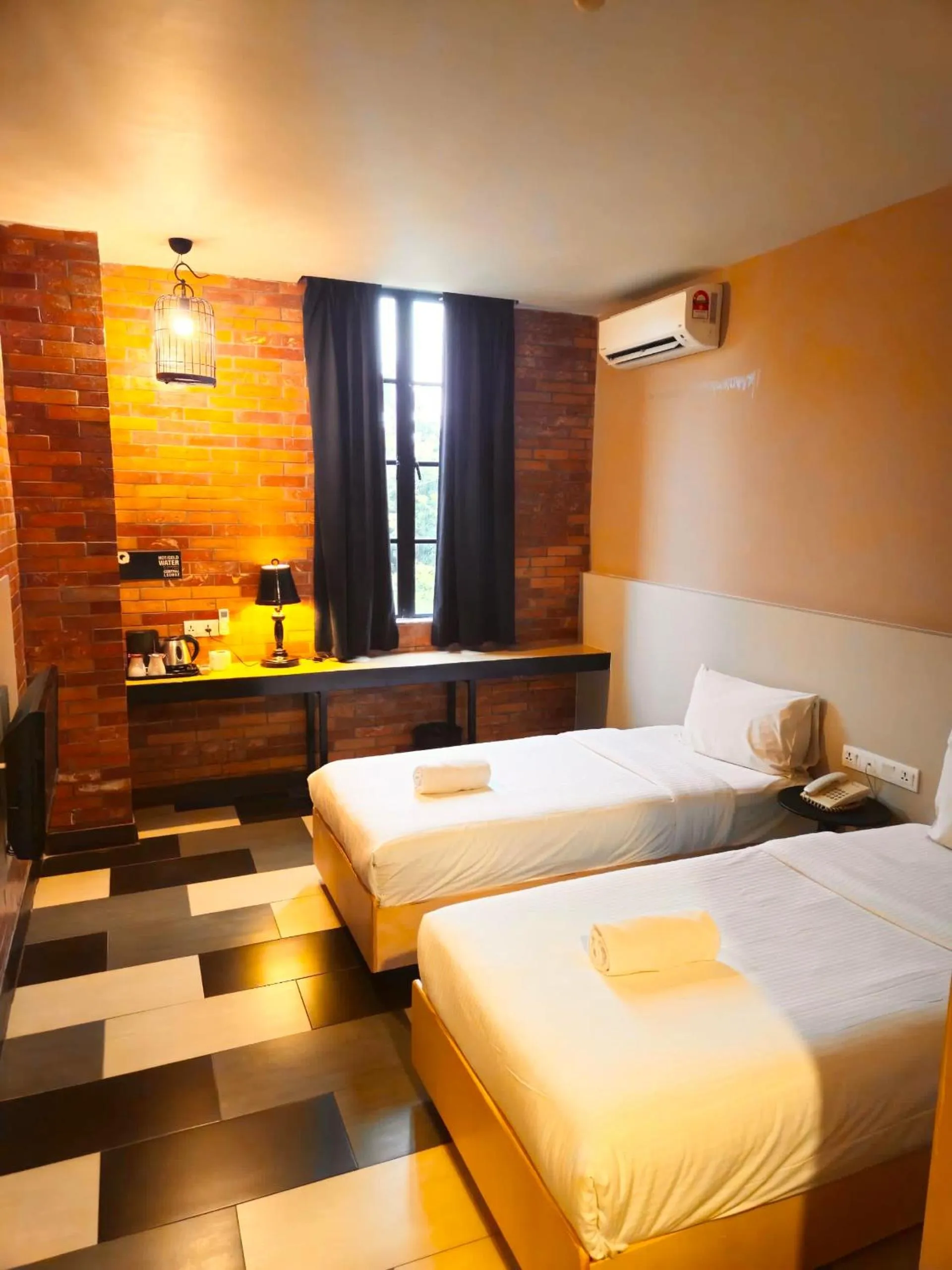 View (from property/room), Bed in the youniQ Hotel, Kuala Lumpur International Airport