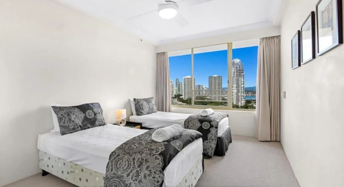 Bed in Contessa Holiday Apartments