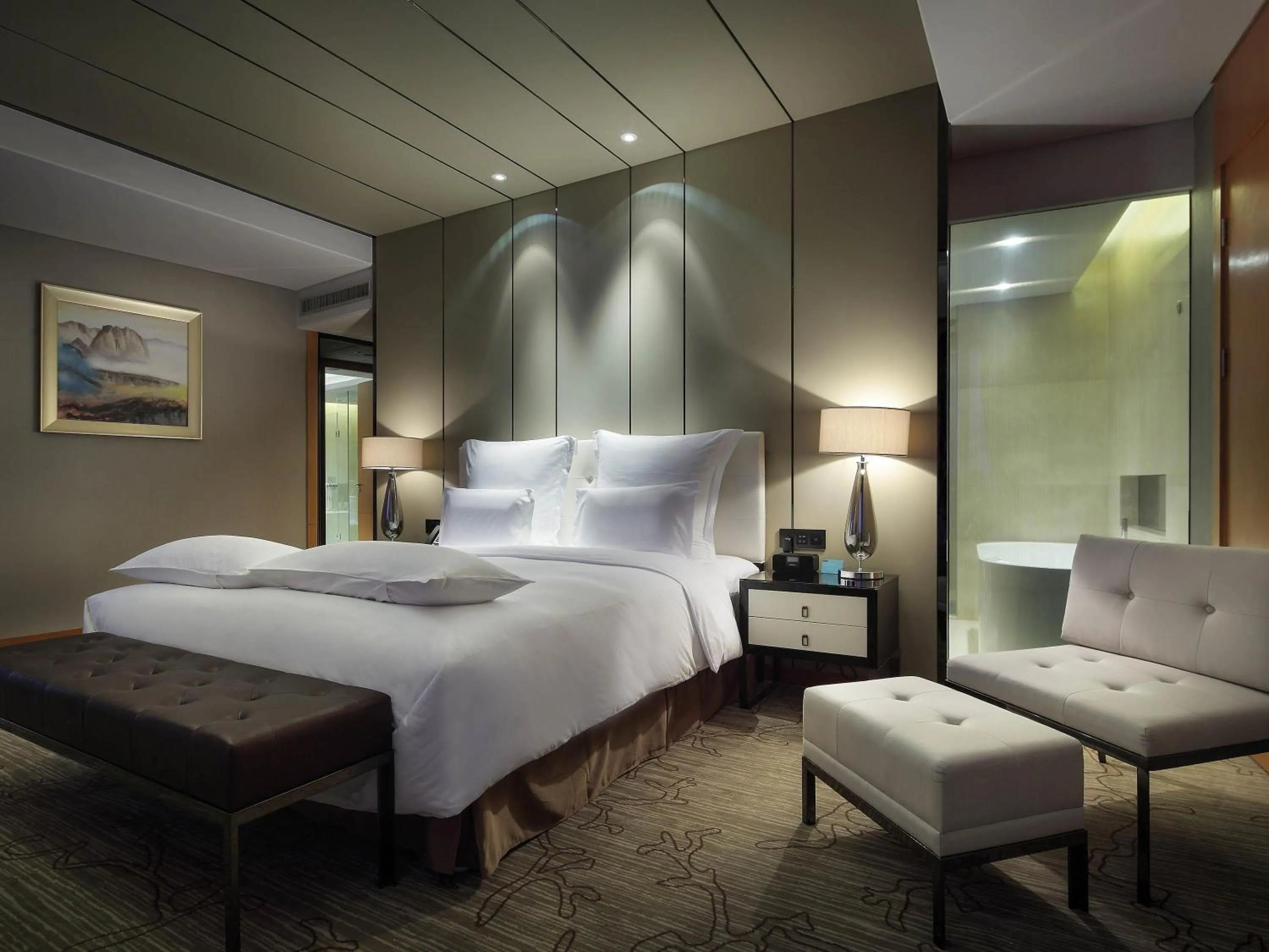 Bedroom, Bed in Pullman Anshan Time Square