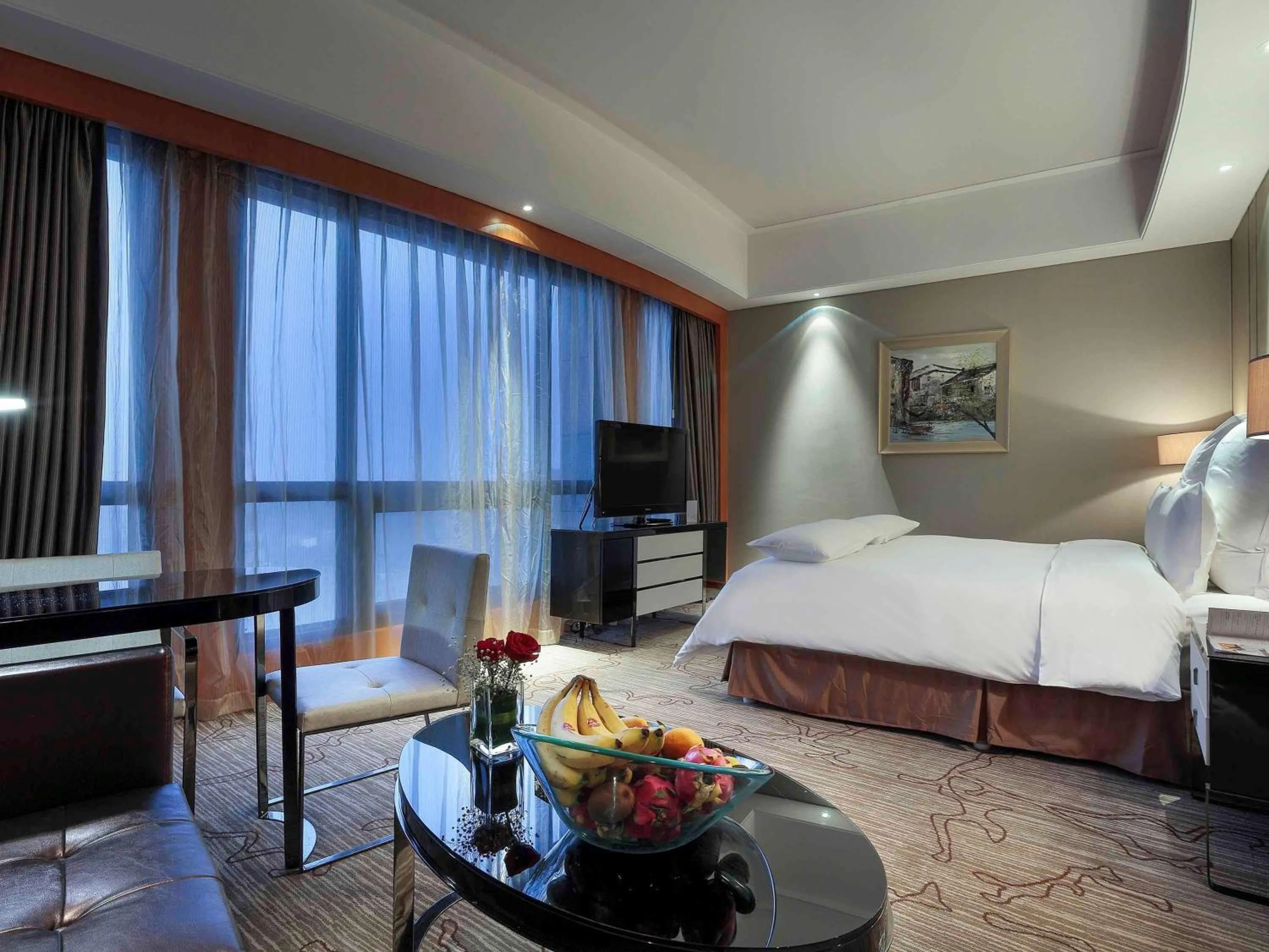 Photo of the whole room, Bed in Pullman Anshan Time Square