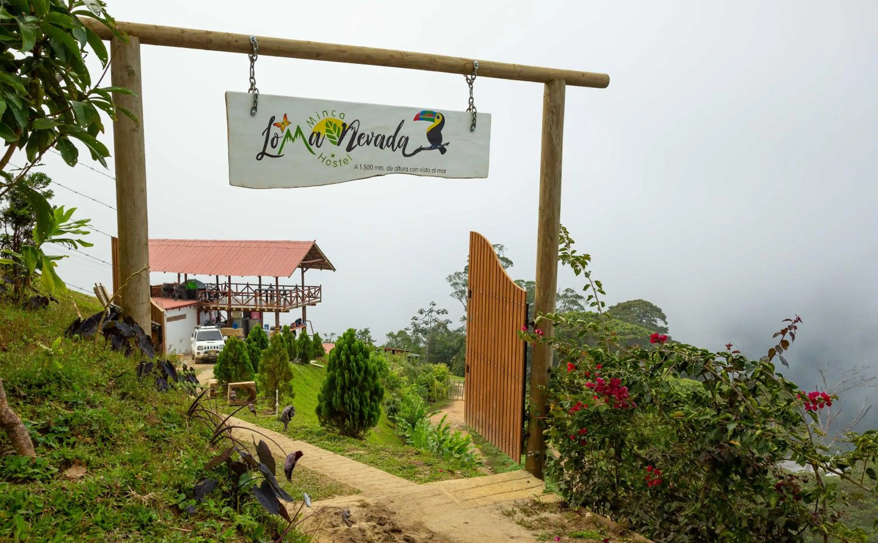 Property building in Loma Nevada Minca Hotel