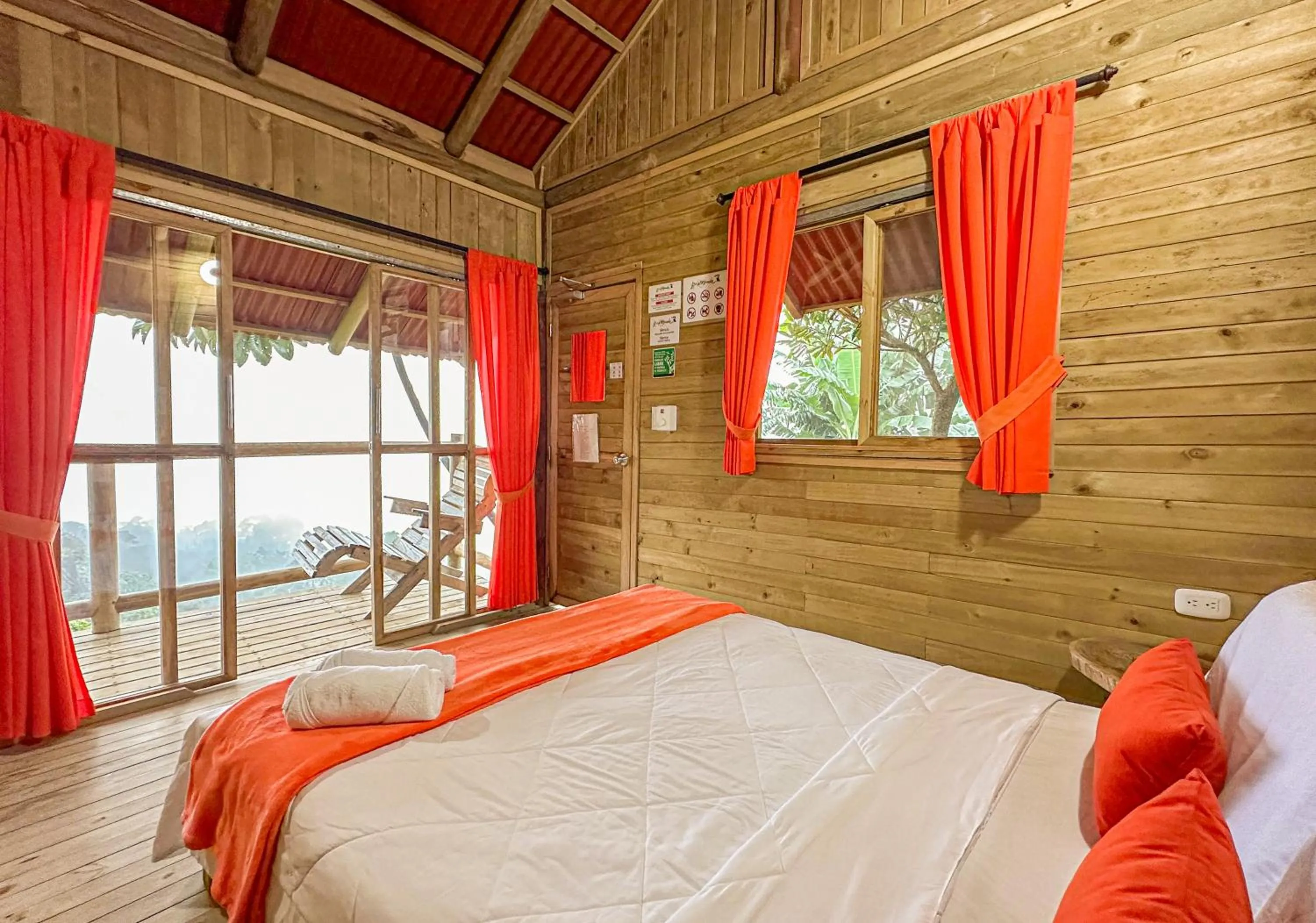 Bed in Loma Nevada Minca Hotel