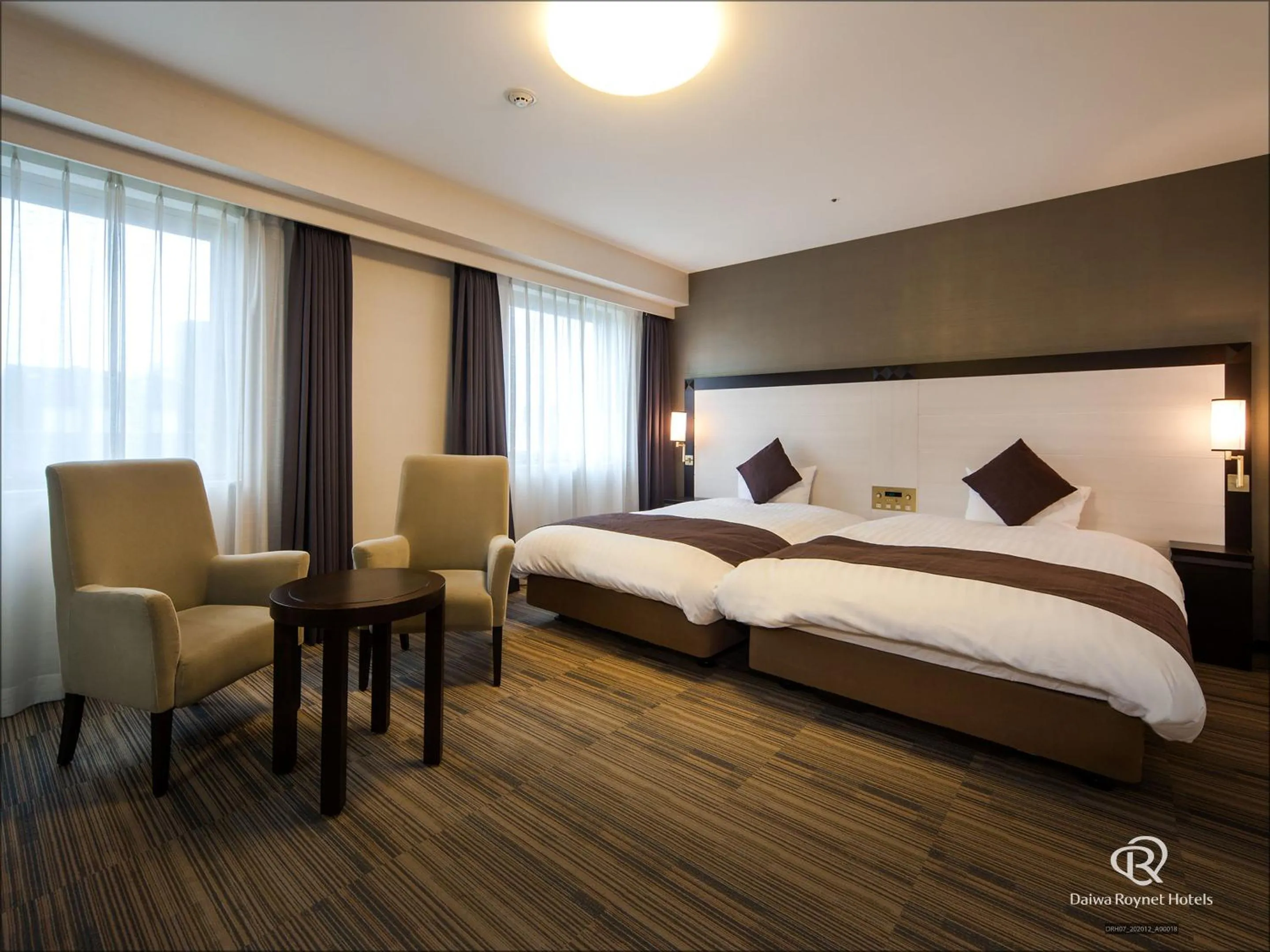 Photo of the whole room, Bed in Daiwa Roynet Hotel Oita