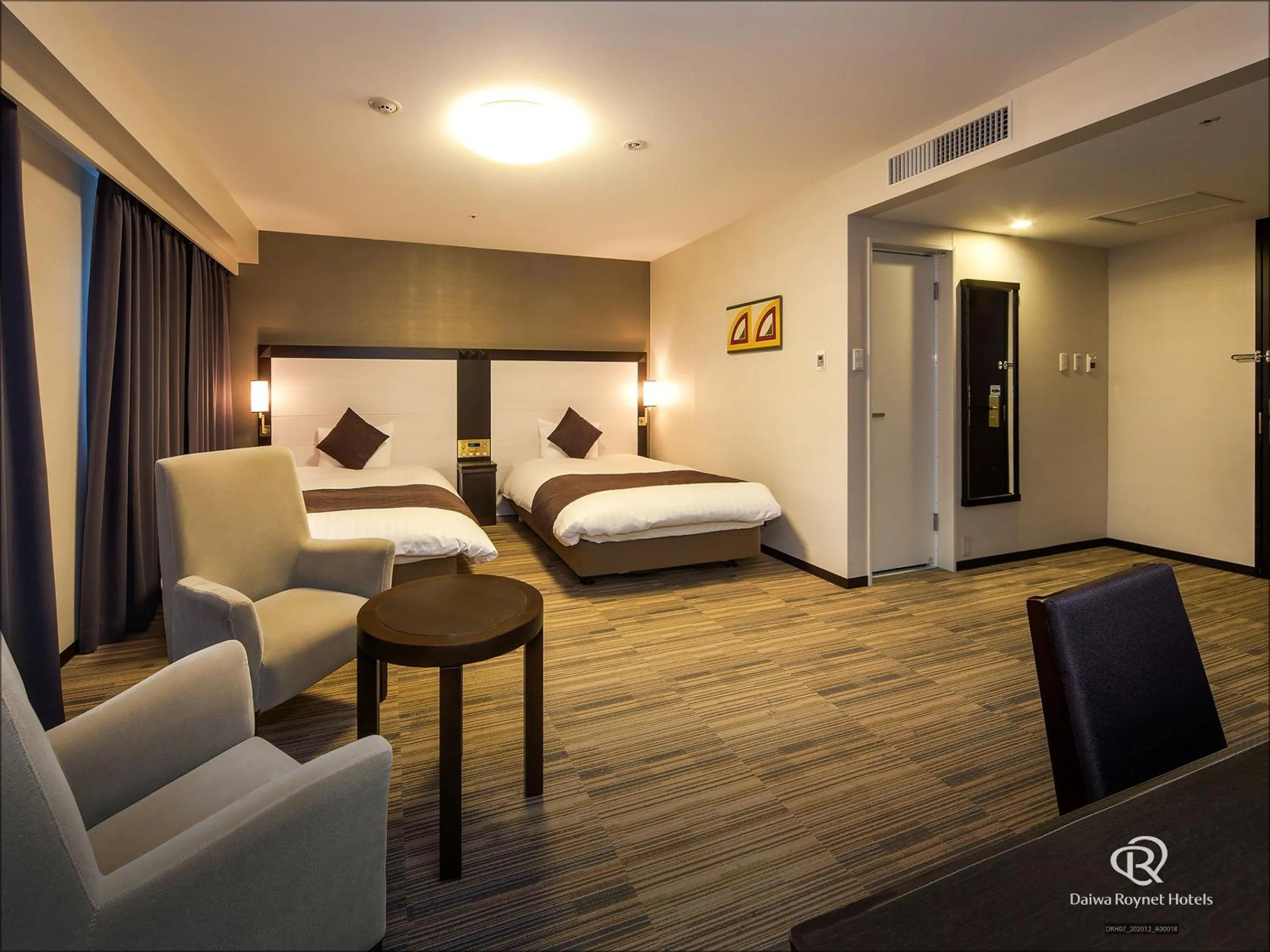 Photo of the whole room, Bed in Daiwa Roynet Hotel Oita