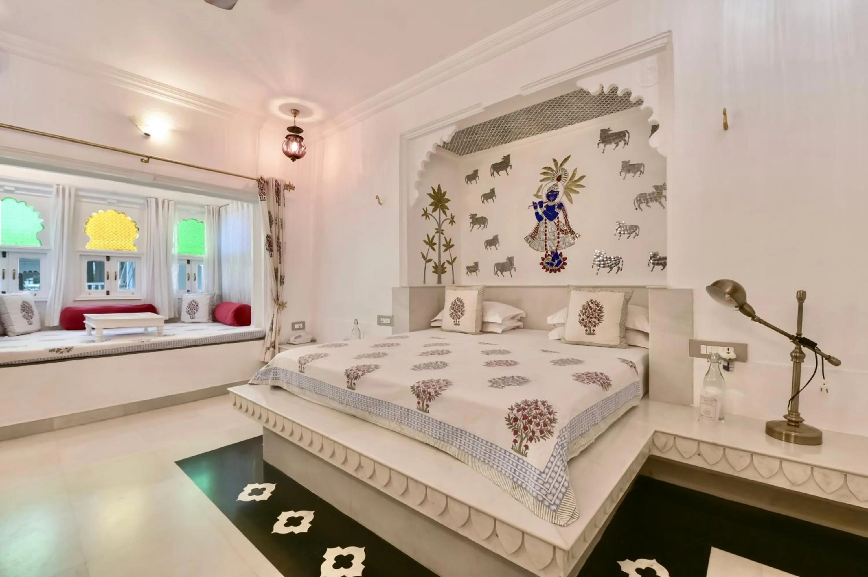 View (from property/room), Bed in Jagat Niwas Palace