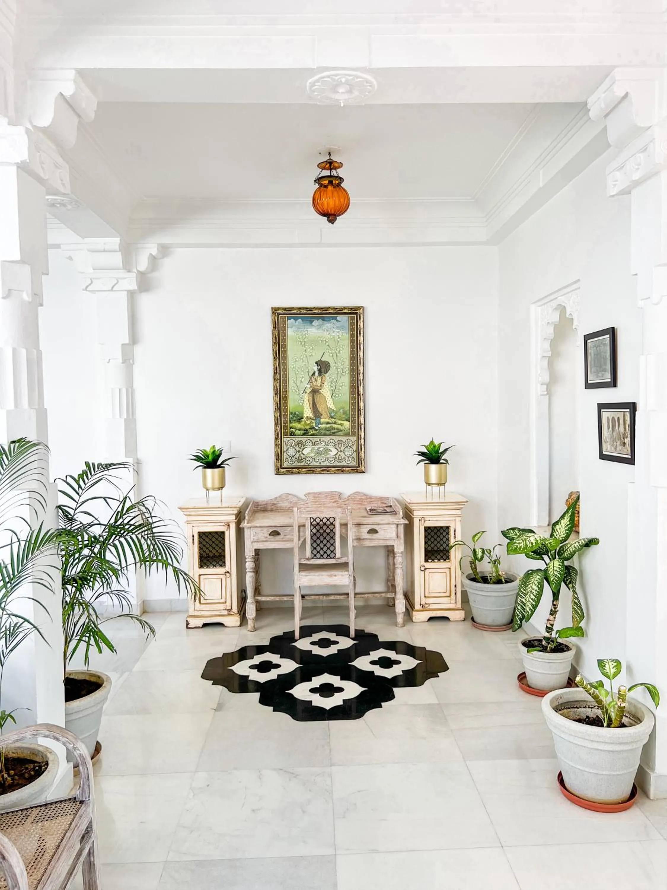 Decorative detail in Jagat Niwas Palace