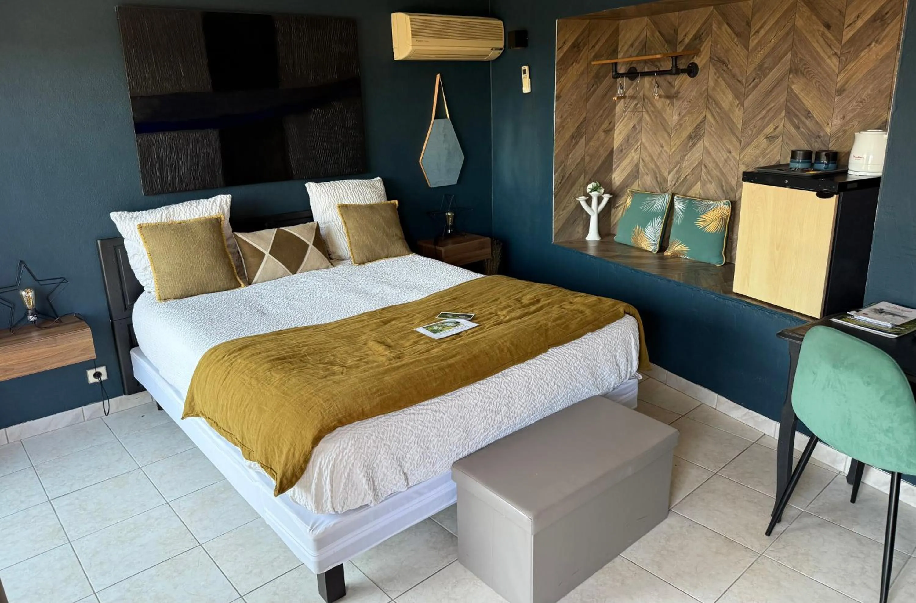 Bed in La Villa du Rhône