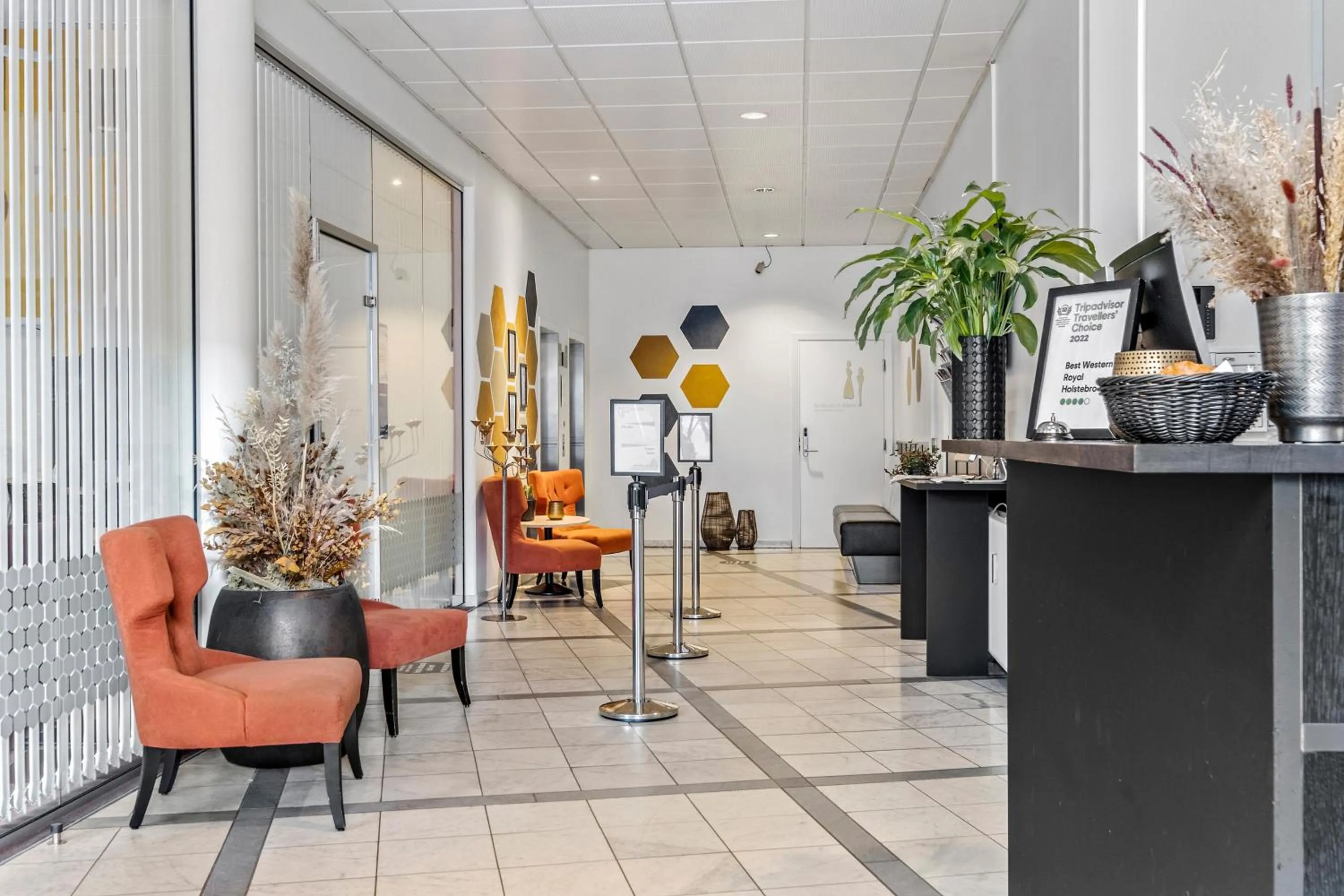 Lobby or reception in Best Western Royal Holstebro