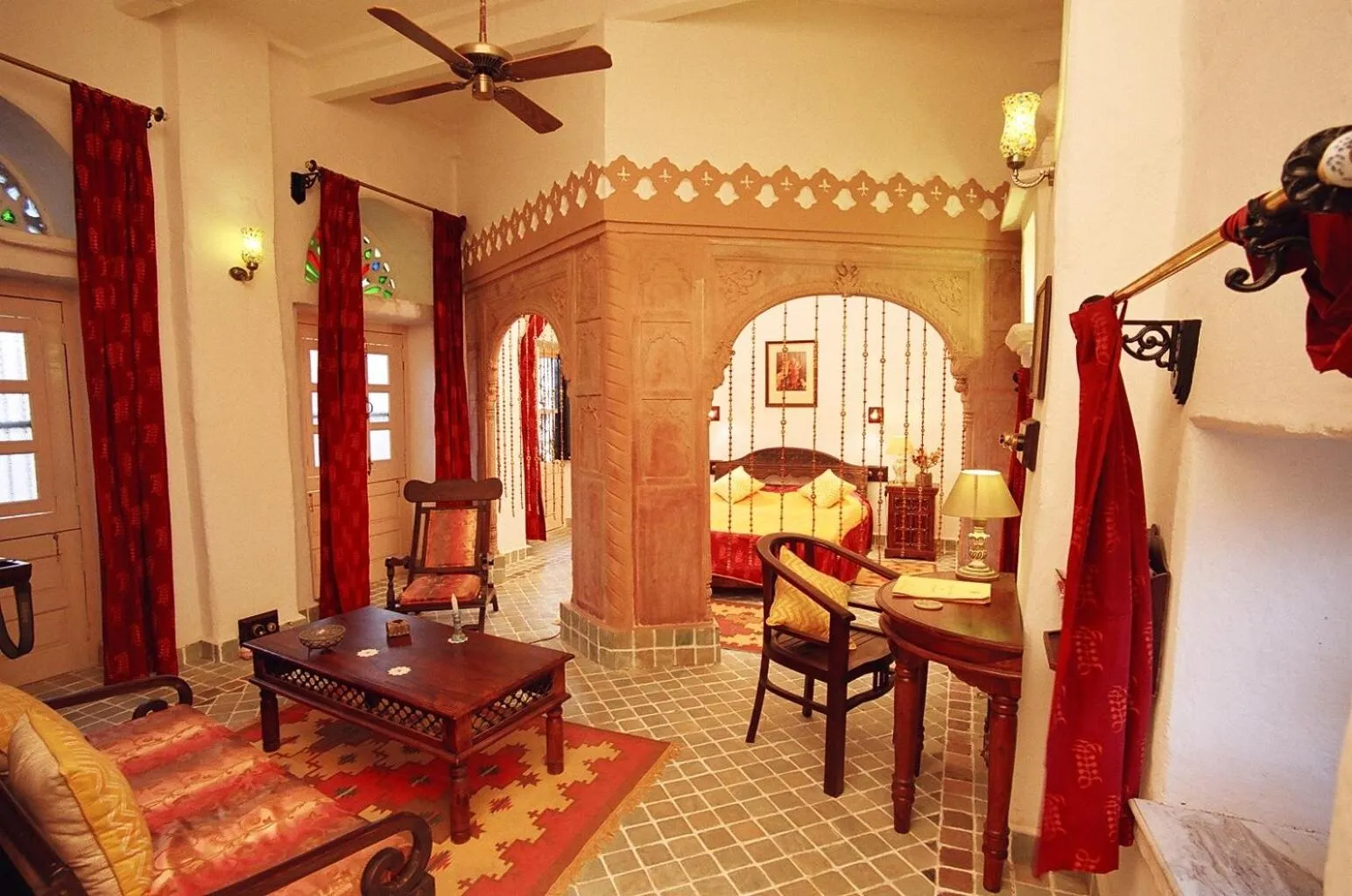Living room in Deogarh Mahal