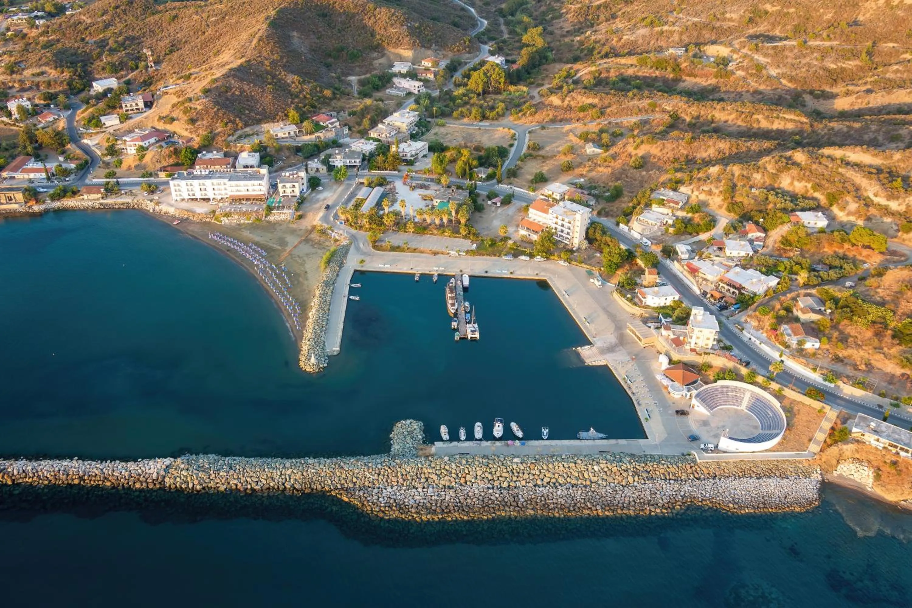 Bird's eye view in Tylos Beach Hotel