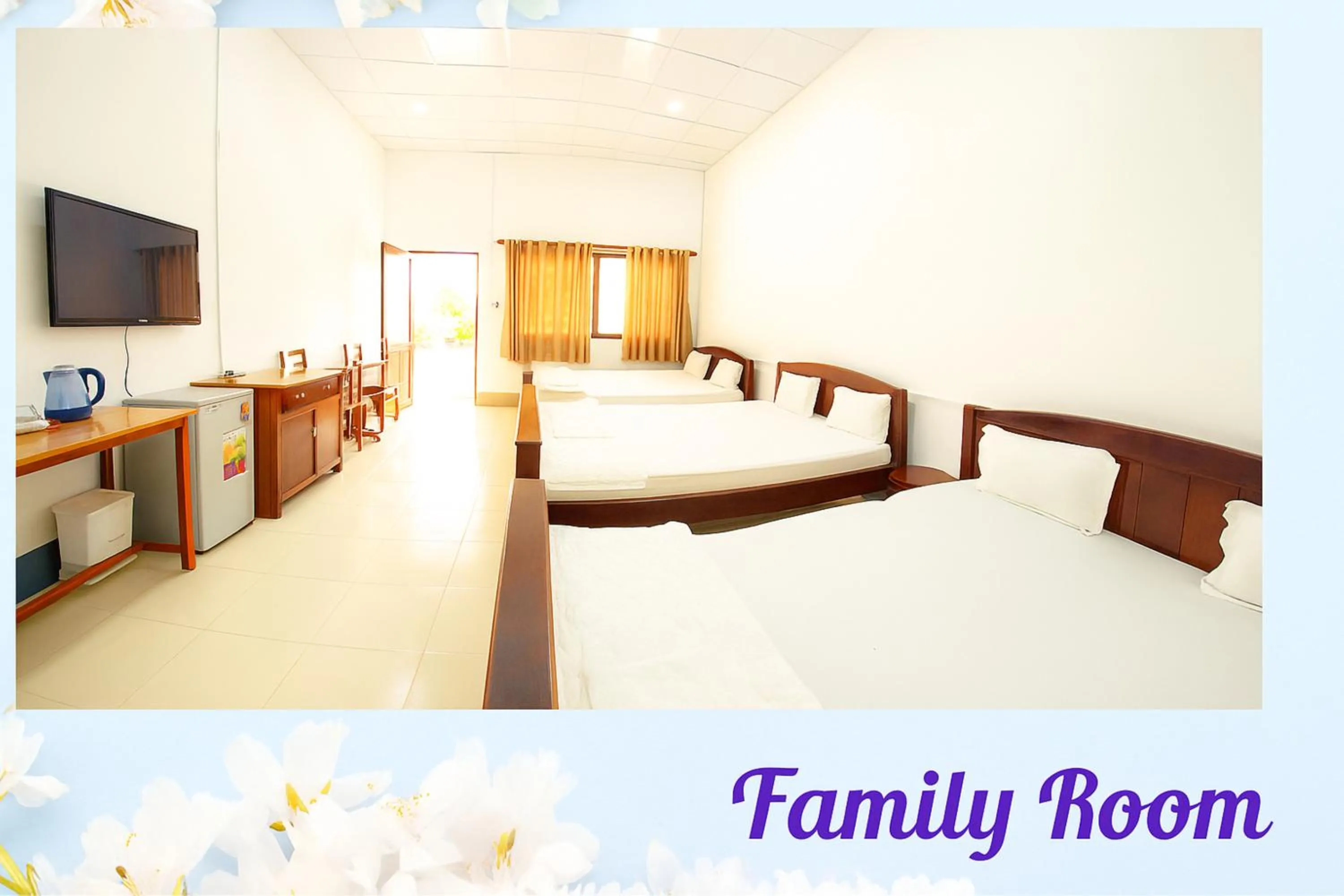 Bed in Khách Sạn Nhà Hàng Ngọc Hân