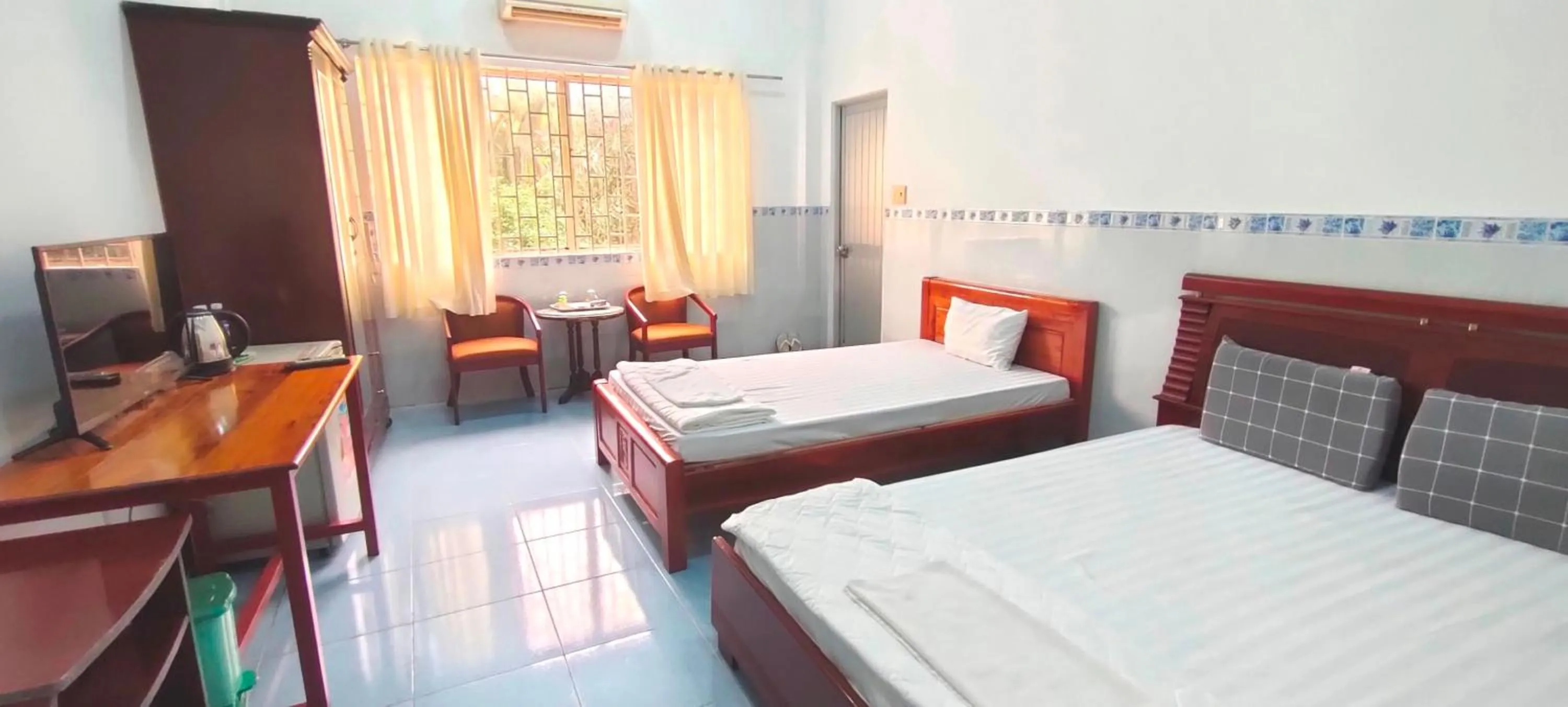 Bed in Khách Sạn Nhà Hàng Ngọc Hân