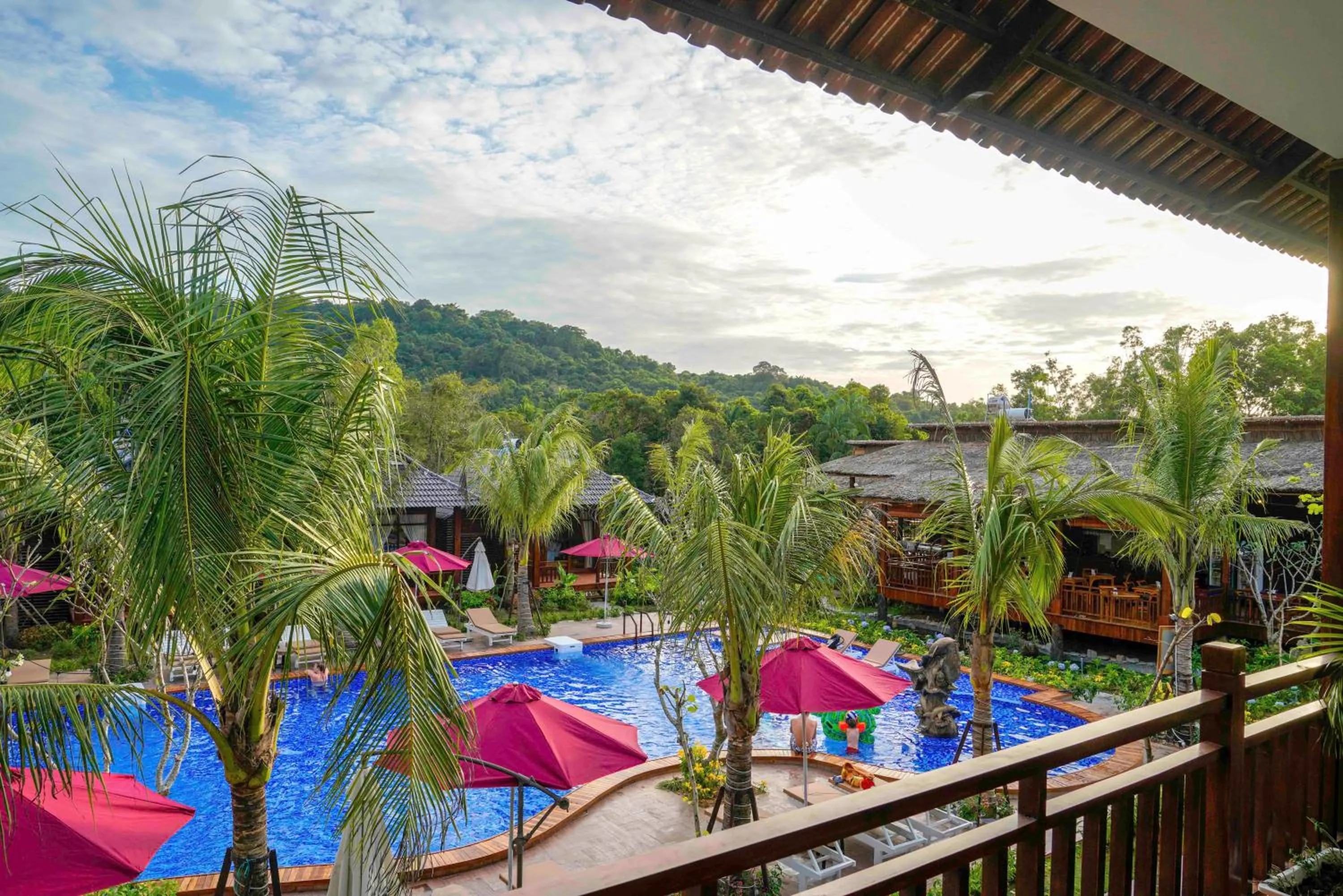 Pool view in Phu Quoc Bambusa Resort