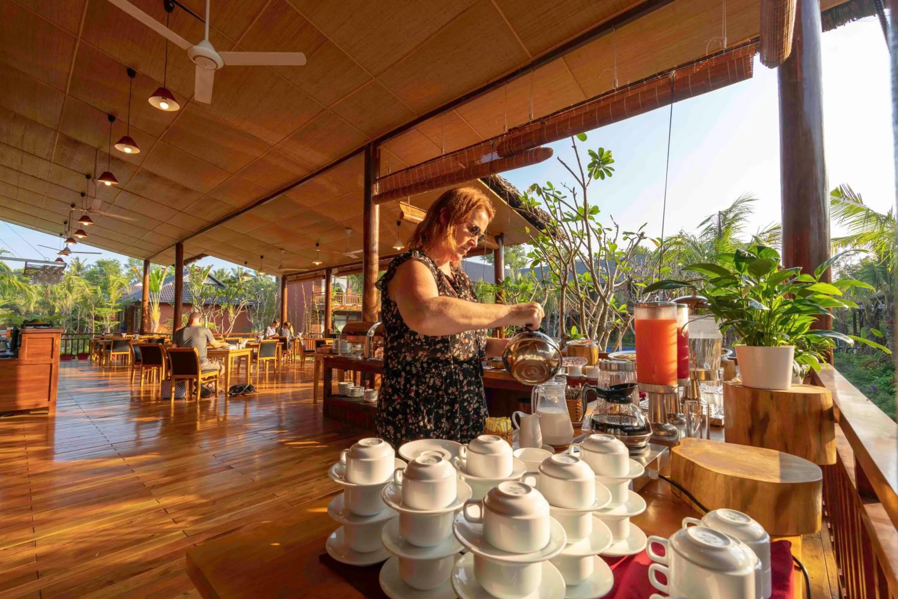 Buffet breakfast in Phu Quoc Bambusa Resort