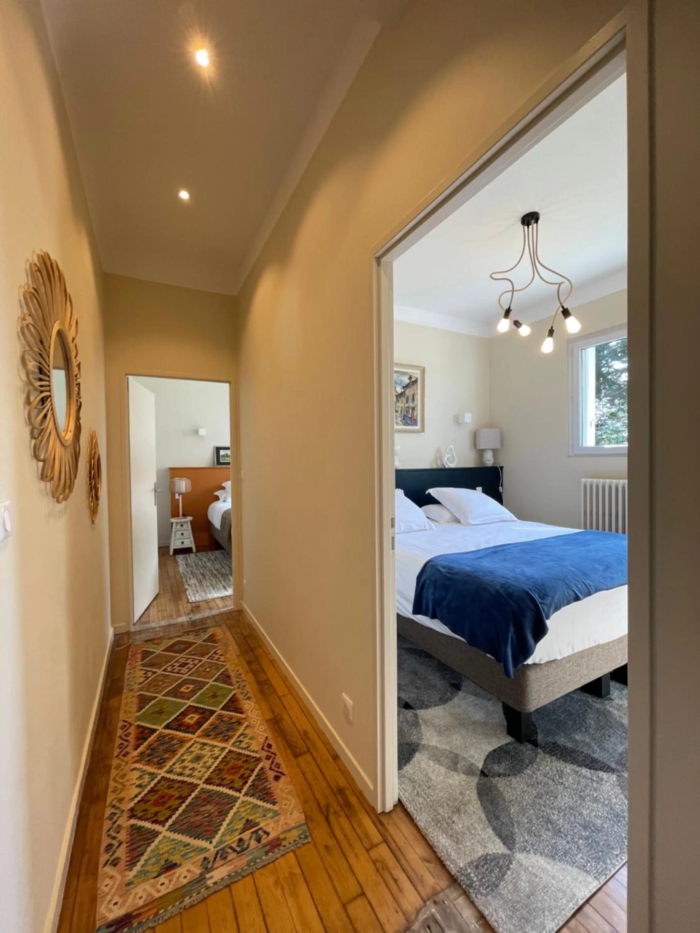 Bedroom, Bed in Hôtel du Golf Saint Lazare