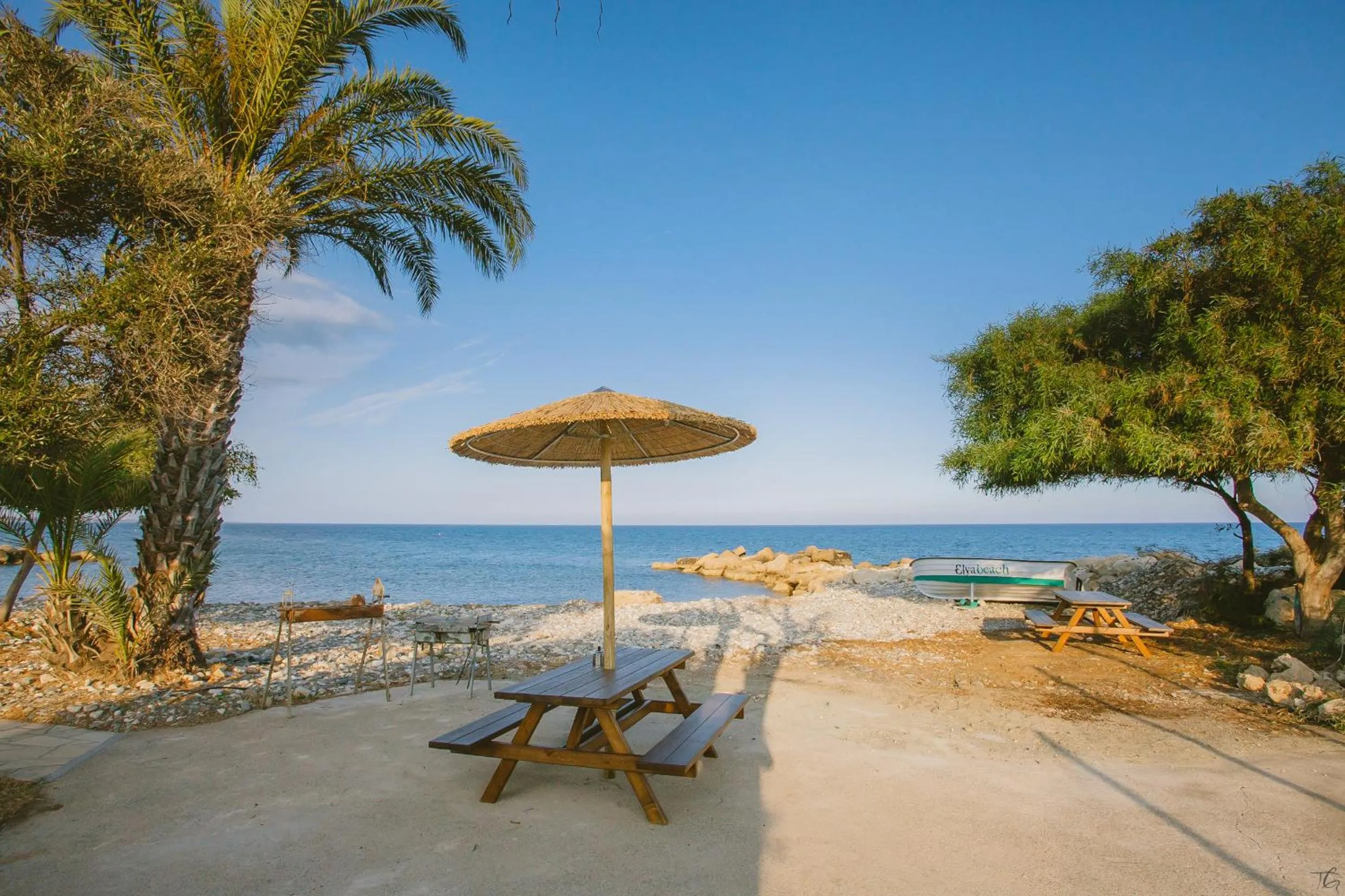 BBQ facilities in Elya Beach Luxury Suites