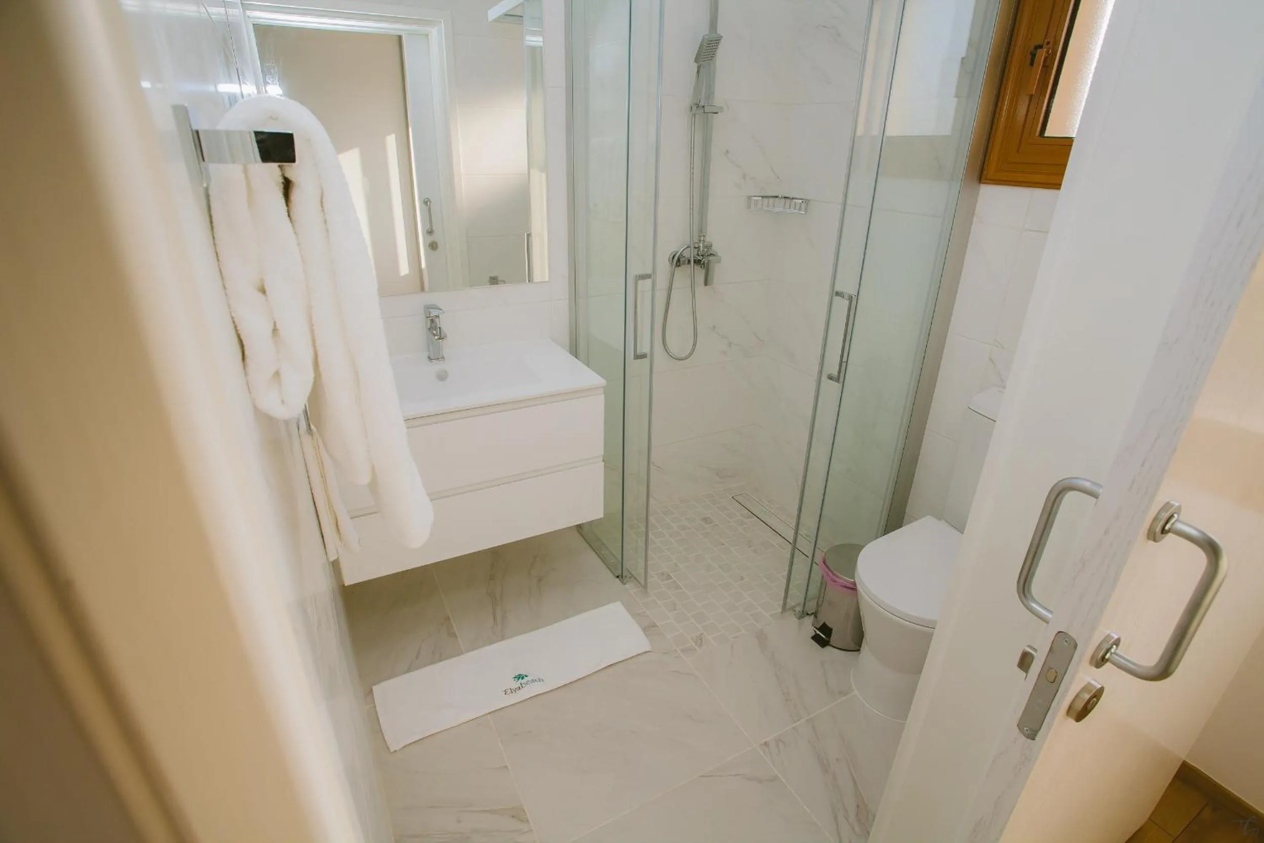 Shower in Elya Beach Luxury Suites