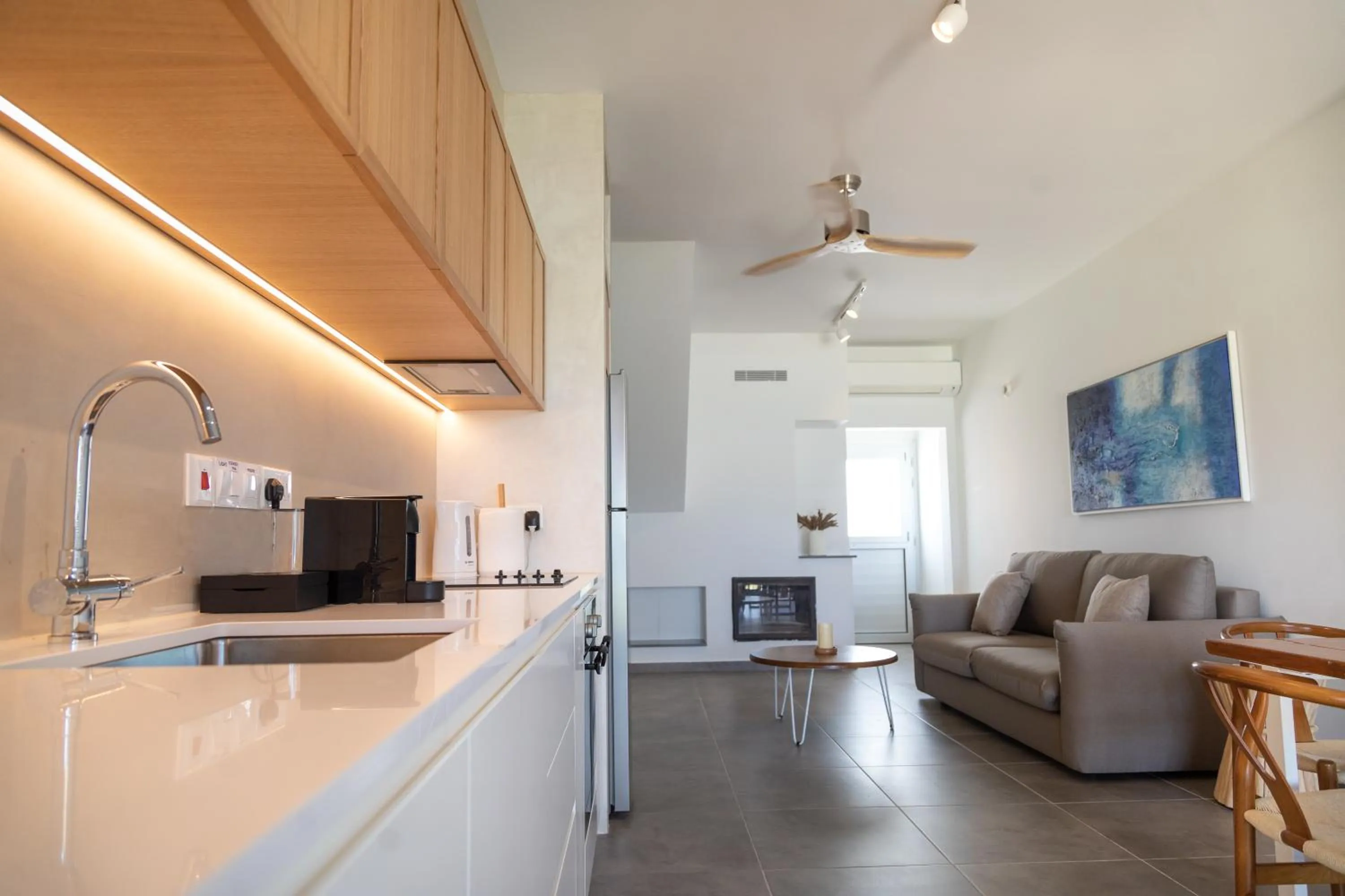 Kitchen or kitchenette in Elya Beach Luxury Suites