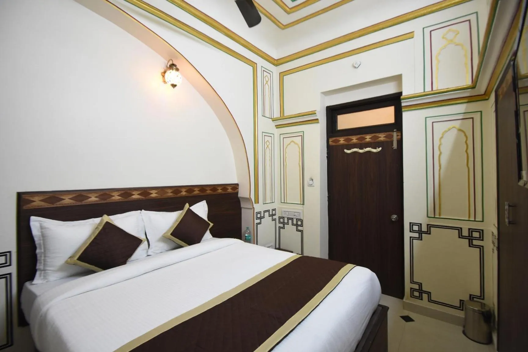 Bedroom, Bed in Virasat Mahal Heritage Hotel-Jaipur City Center