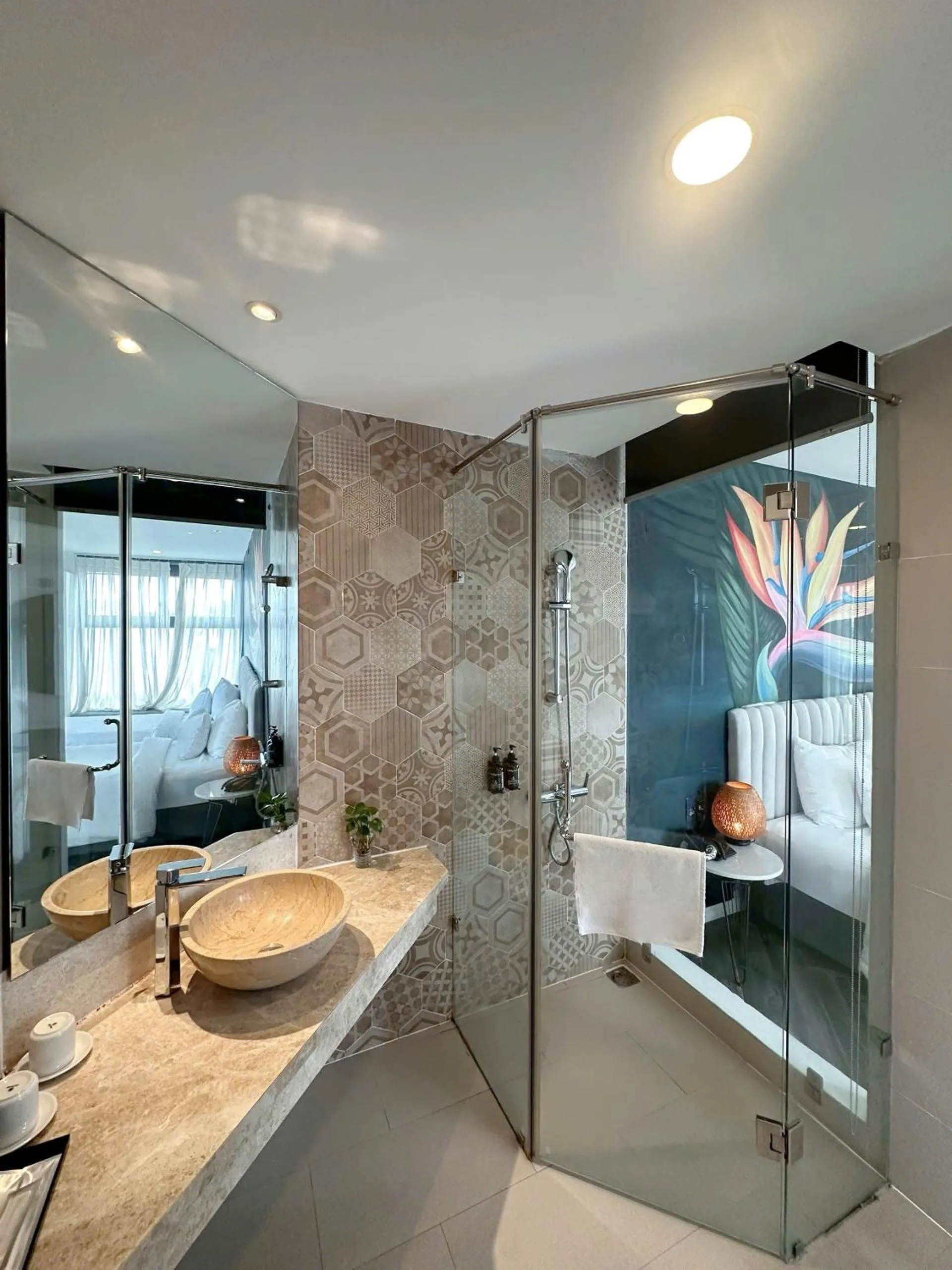 Shower in Len's Hotel