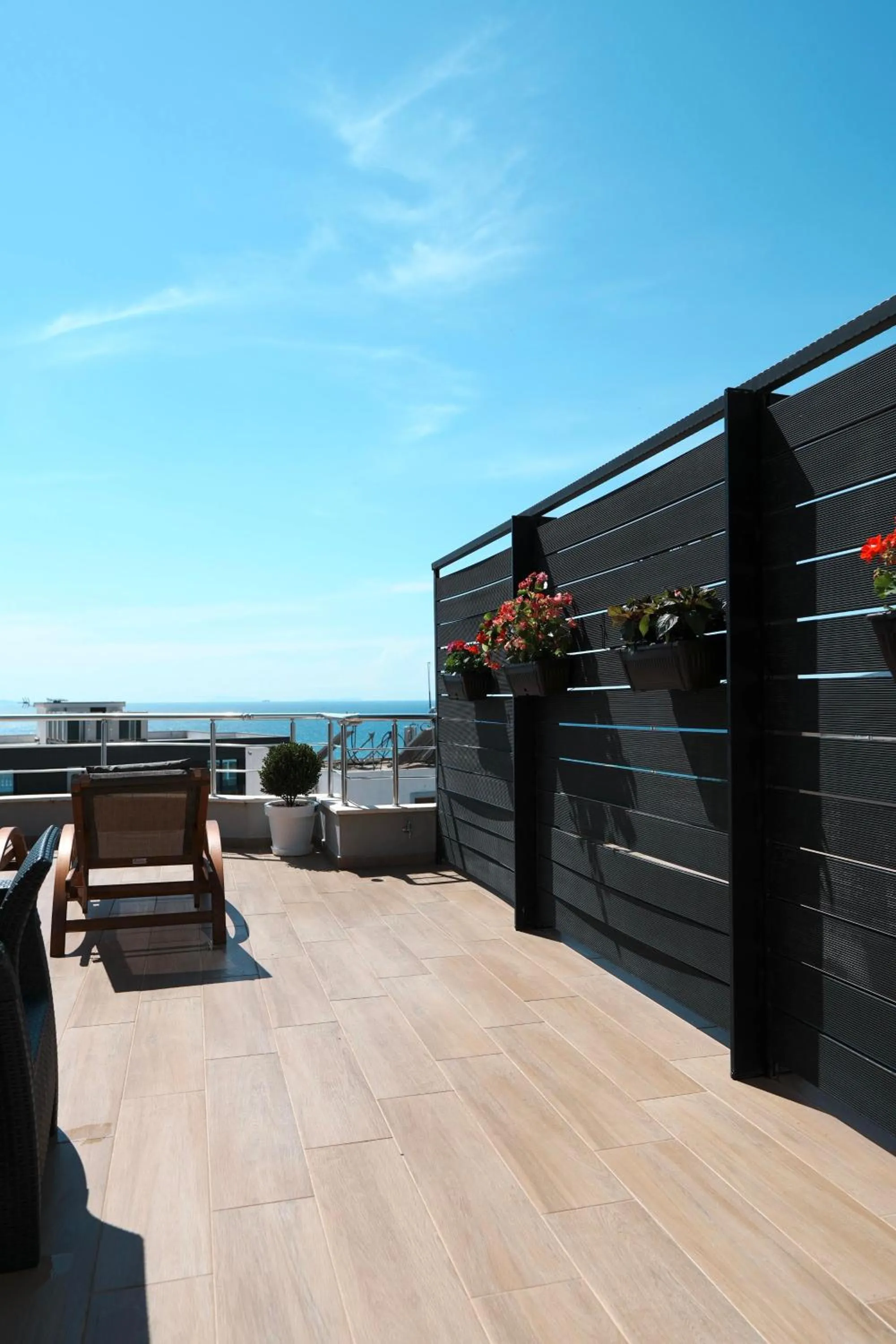 Patio in Hotel Blue Sky