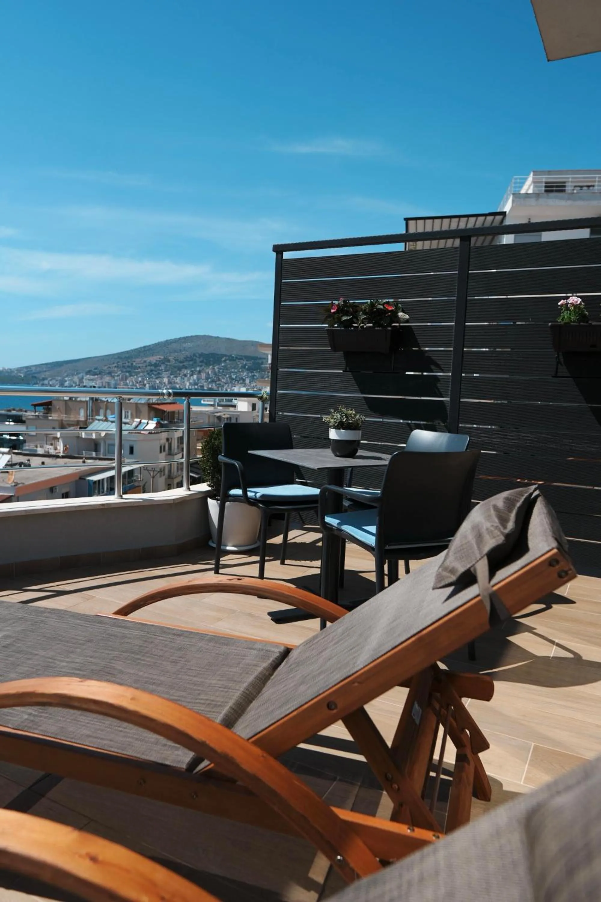 Patio in Hotel Blue Sky