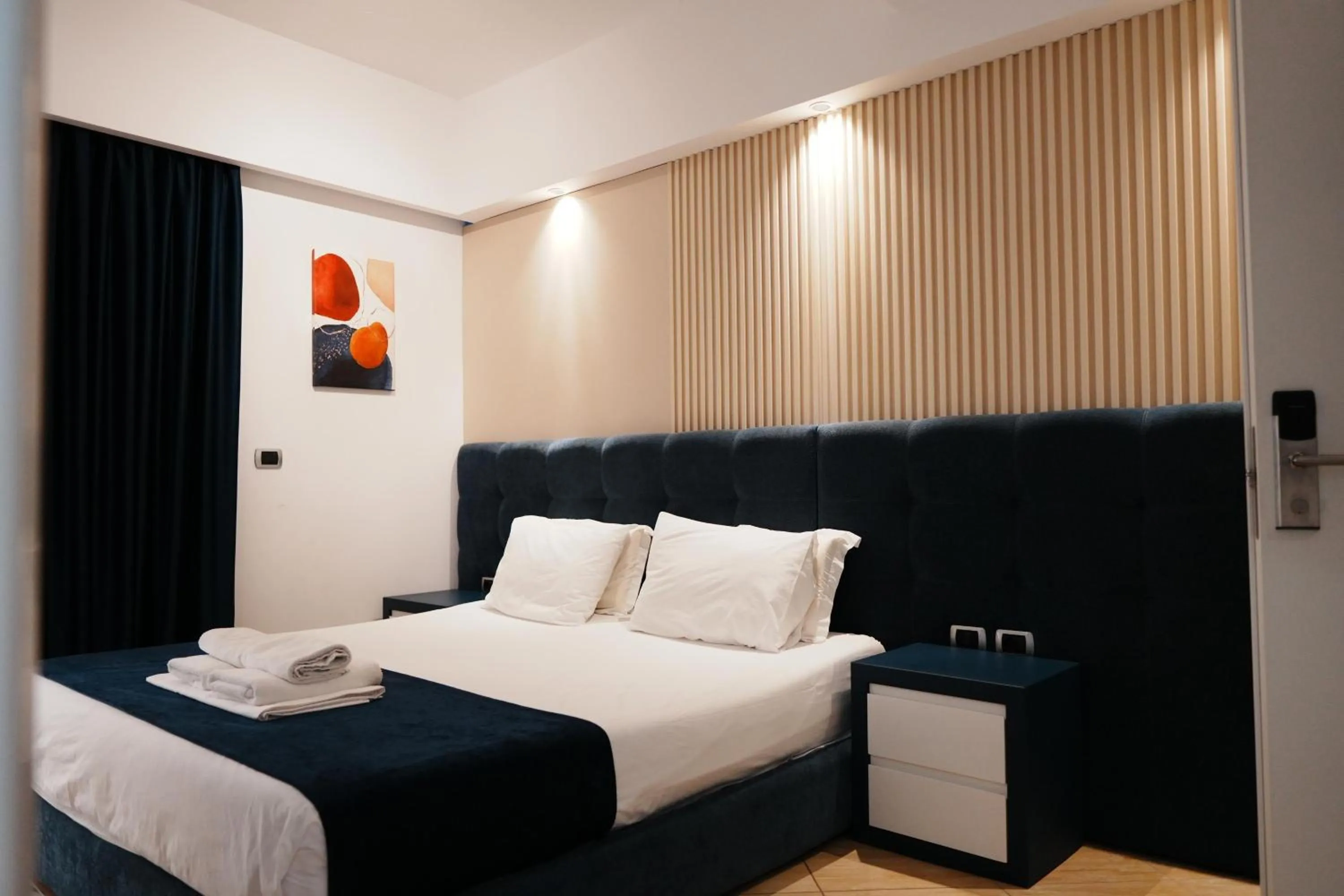 Bed in Hotel Blue Sky