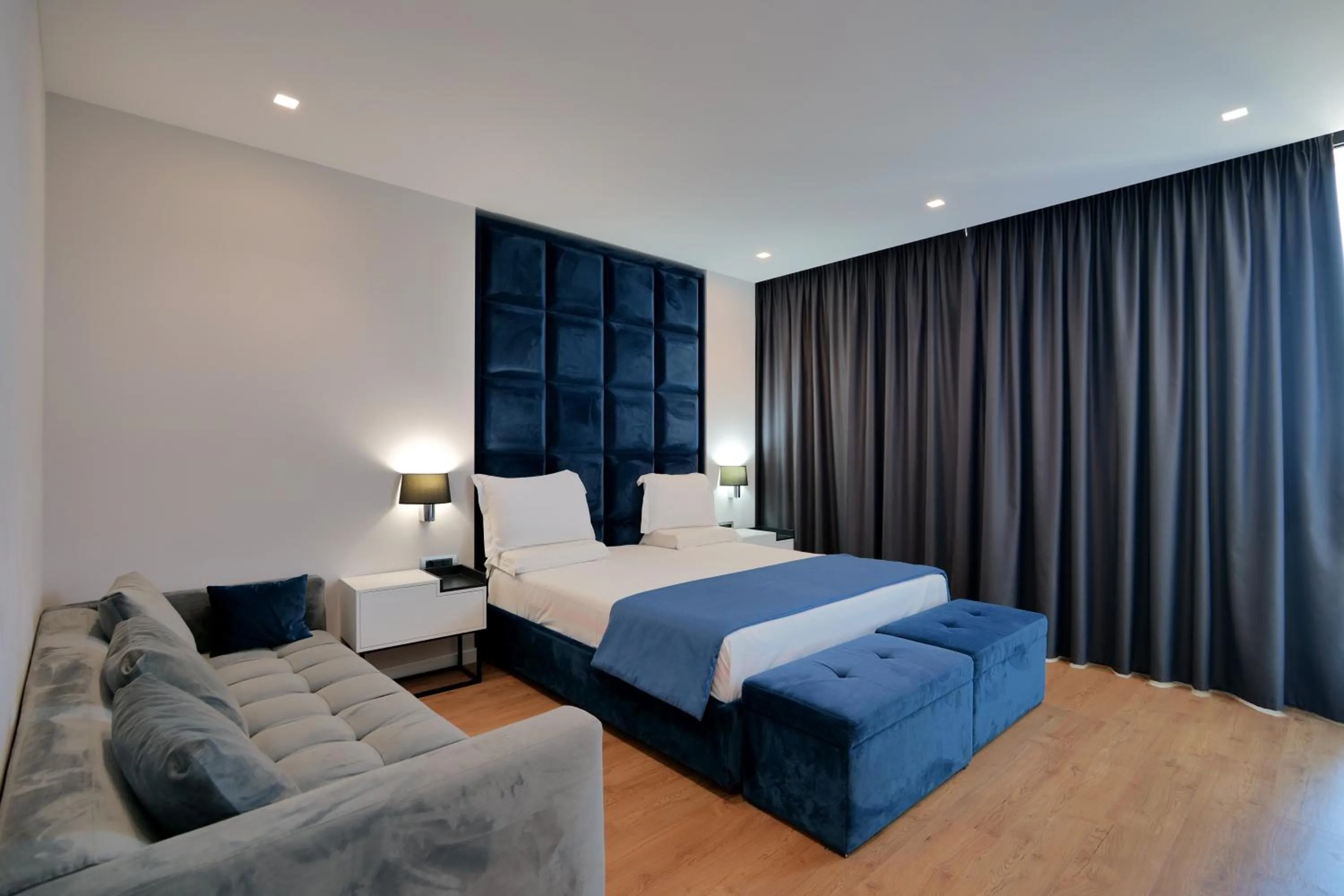 Bed in Hotel Blue Sky