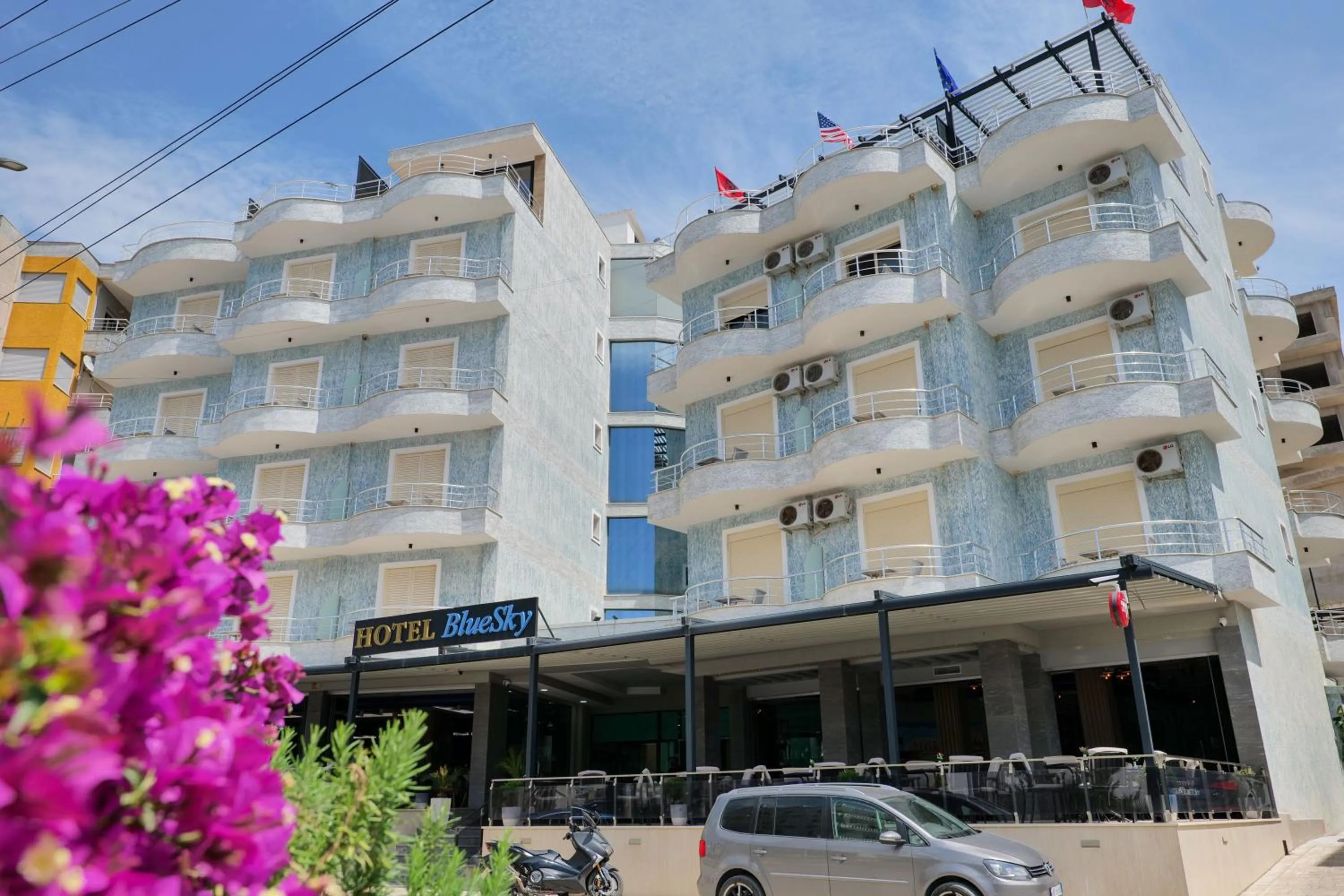 Property building in Hotel Blue Sky