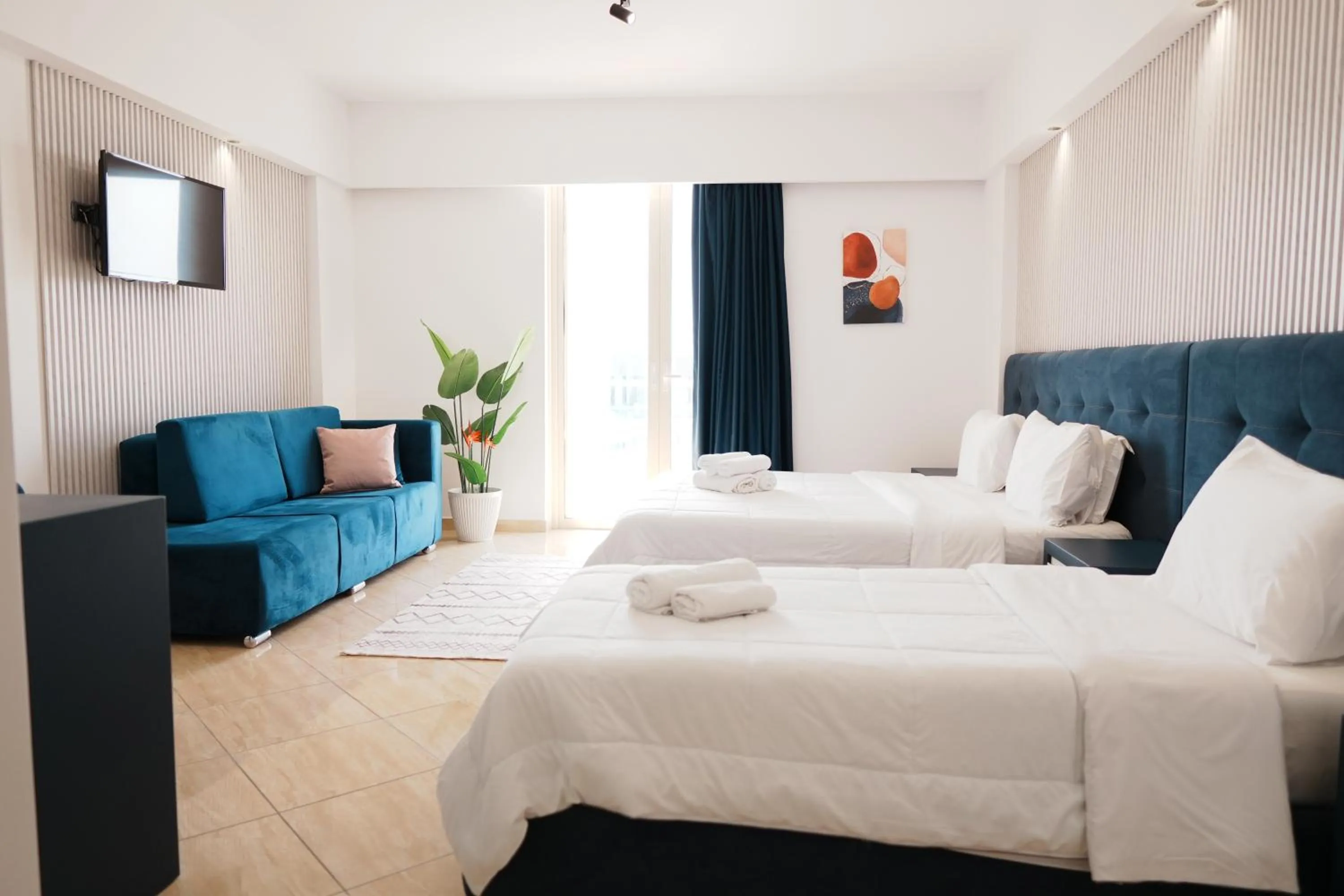 Bed in Hotel Blue Sky