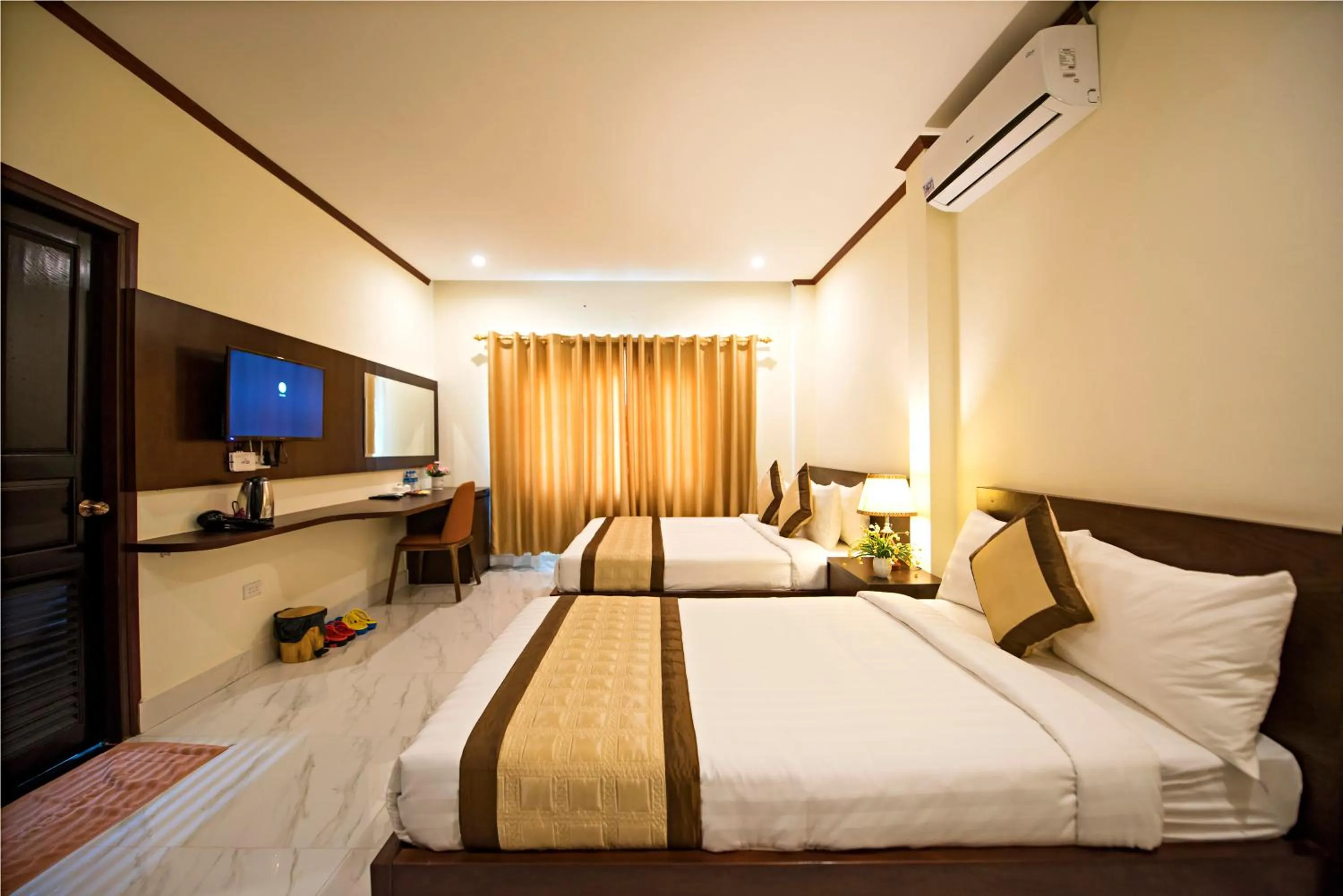 Bed in Premier Vang Vieng Hotel