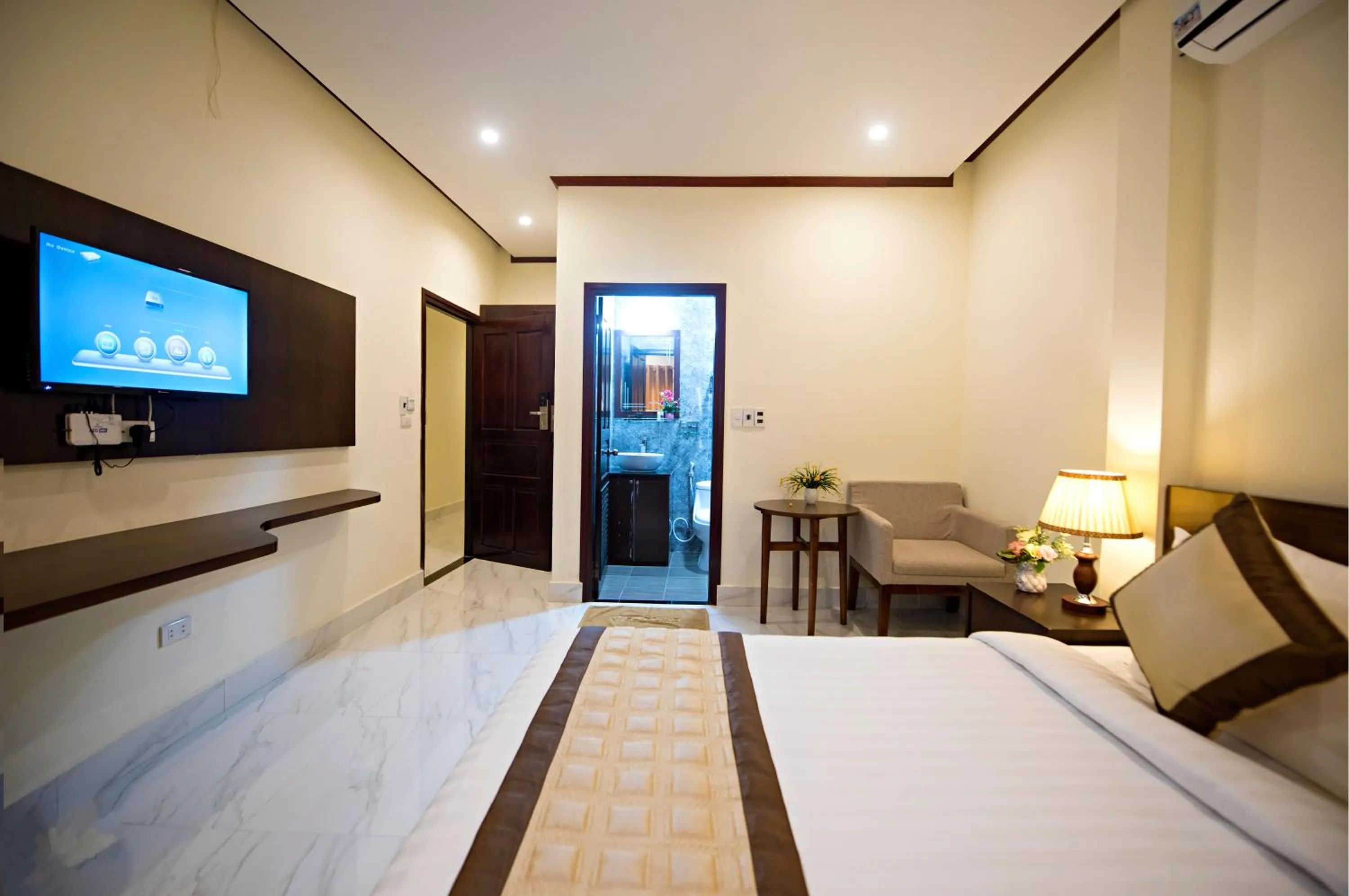 Bed in Premier Vang Vieng Hotel