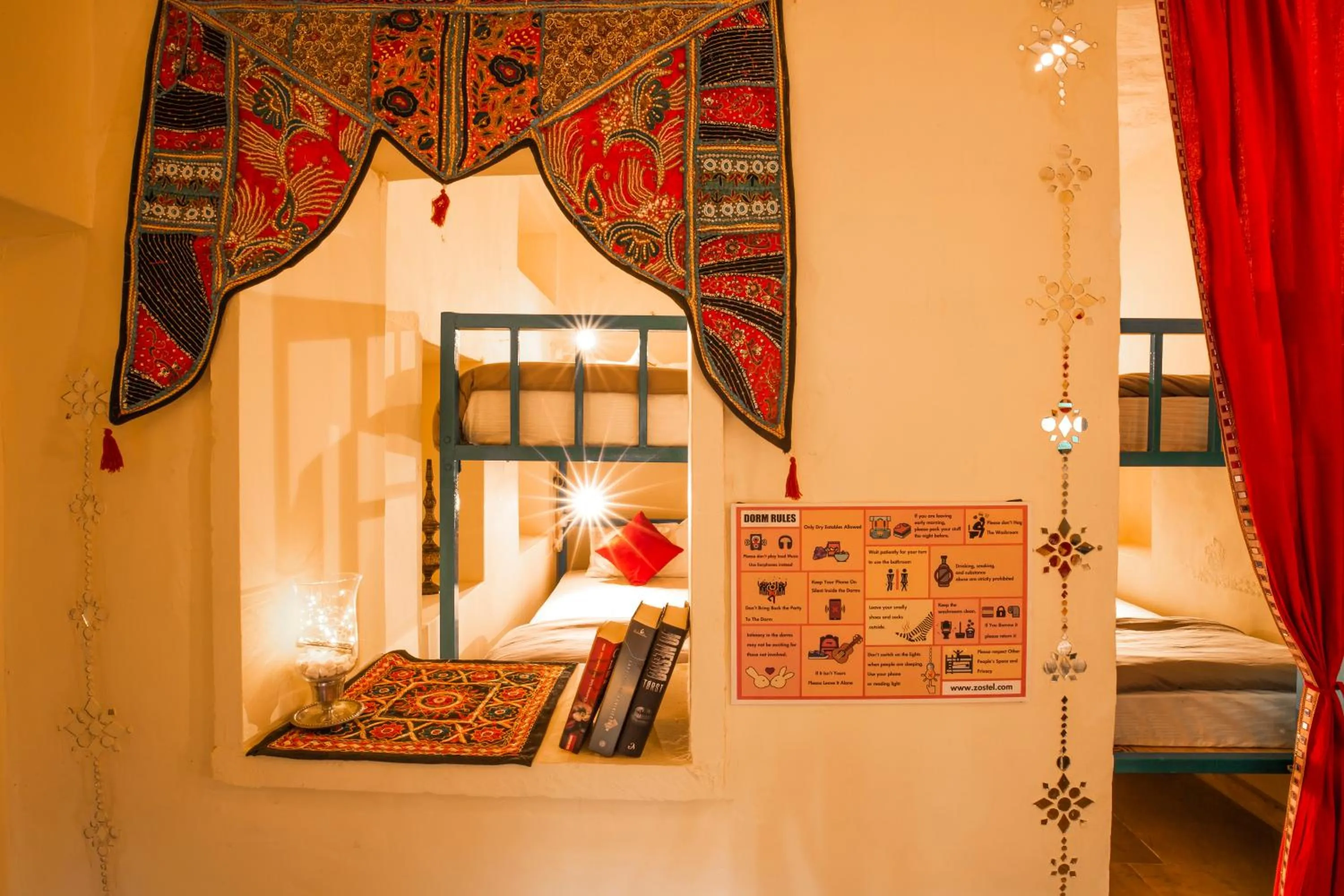 Bed in Zostel Jaisalmer