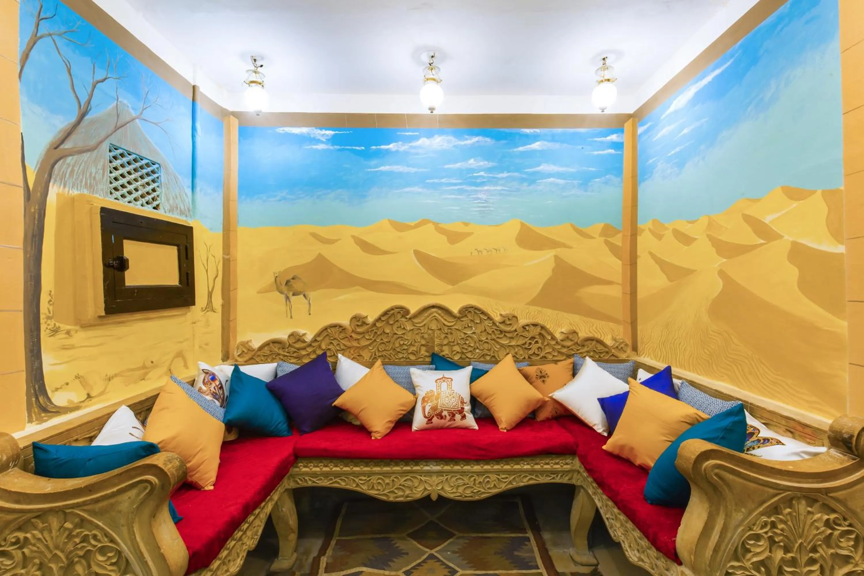 Photo of the whole room in Zostel Jaisalmer