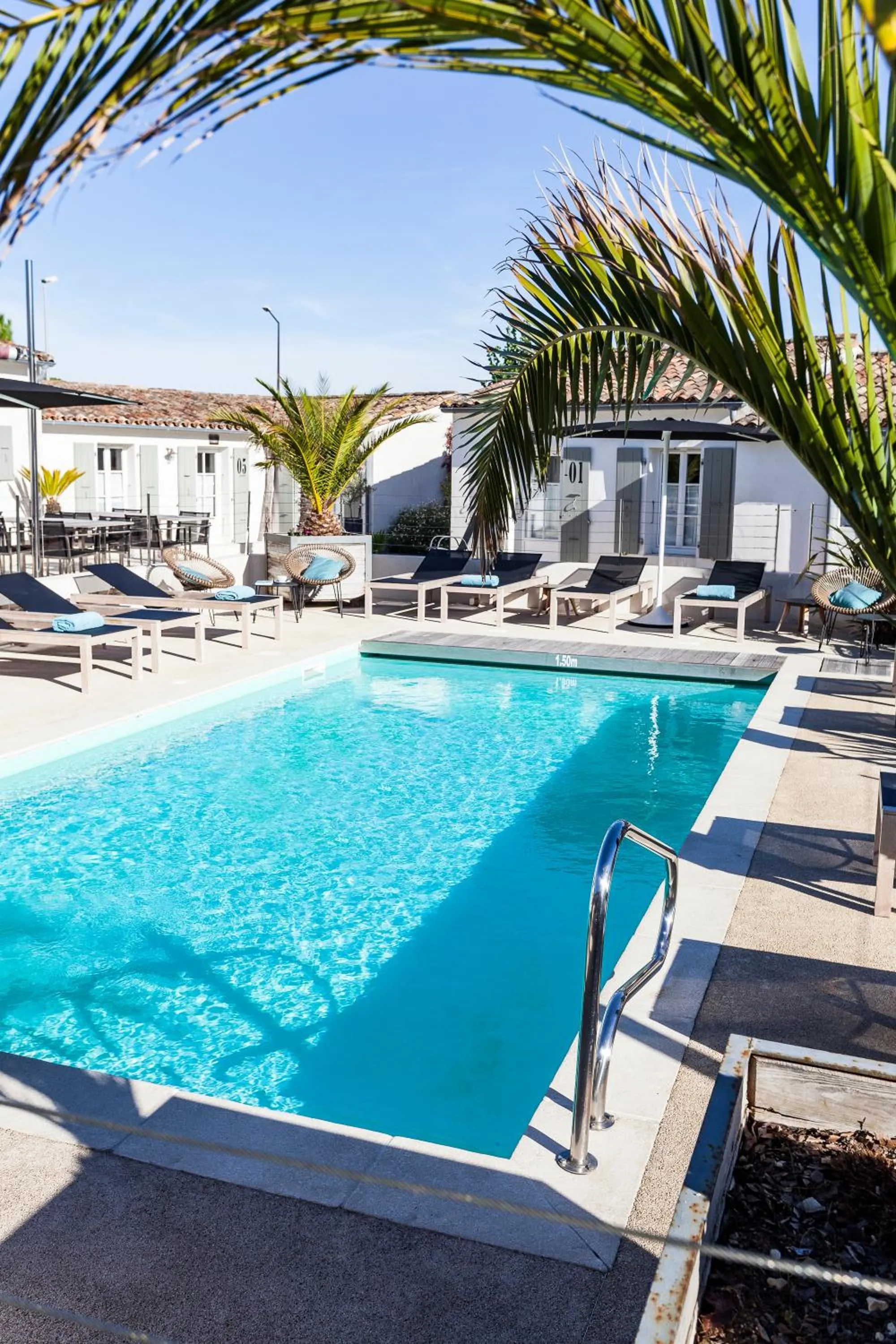 Swimming pool in Hotel Les Bois Flottais