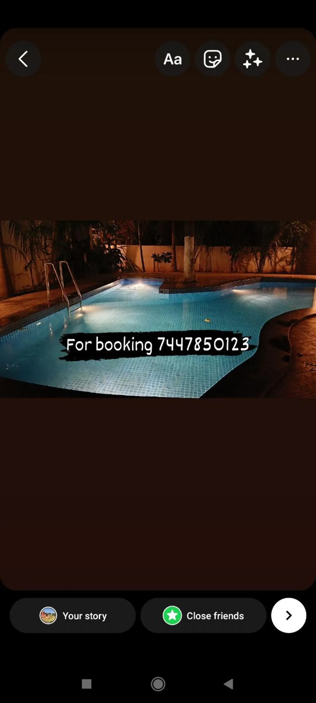 Swimming pool in JP Resort