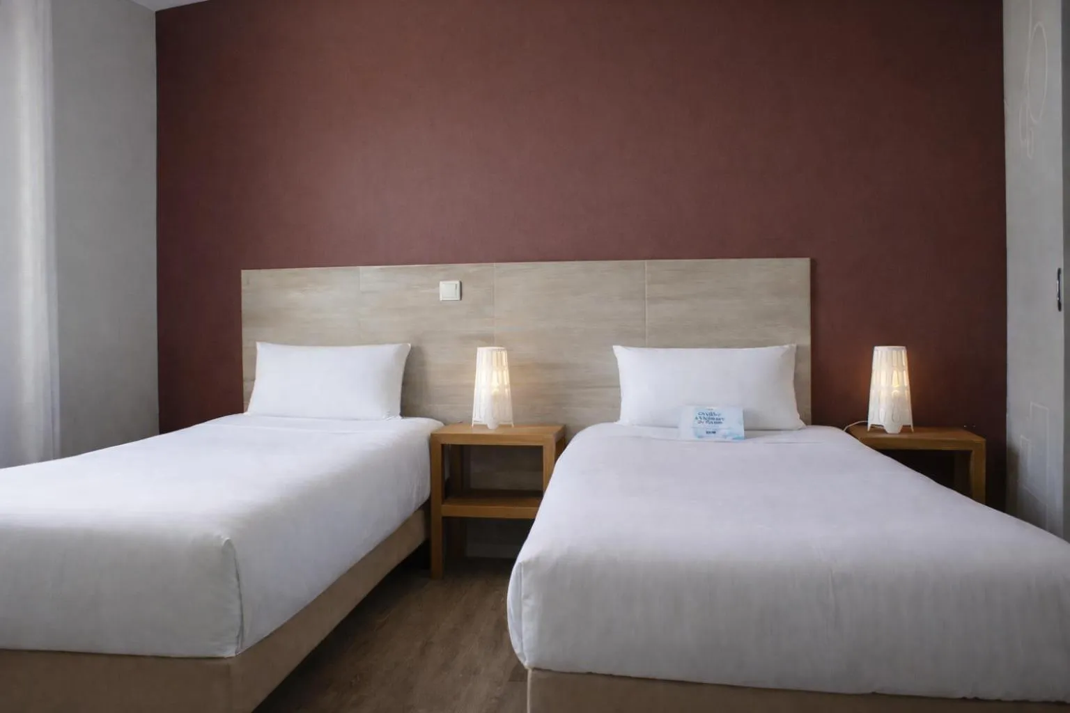 Bed in Kyriad Perpignan Sud