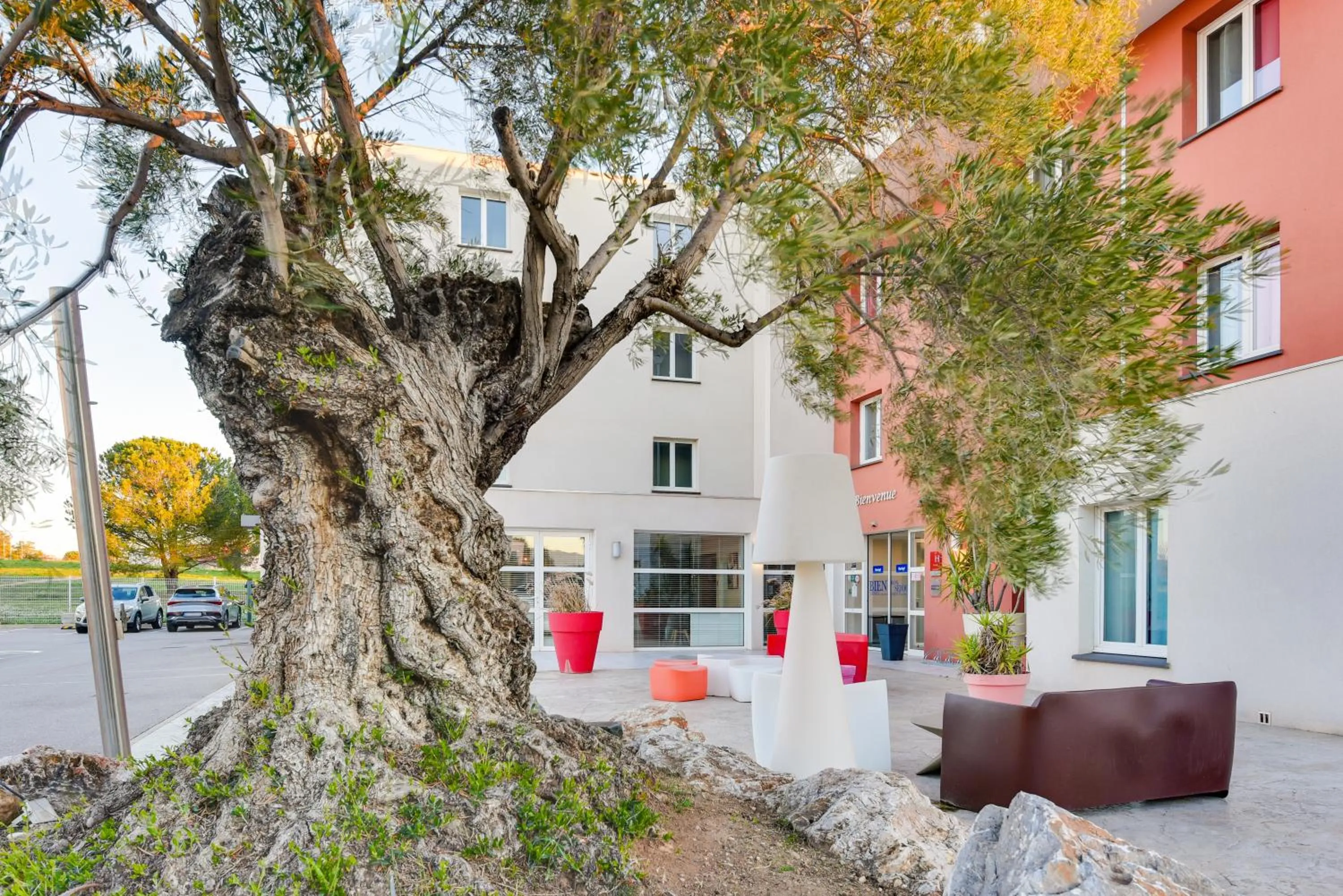 Patio in Kyriad Perpignan Sud